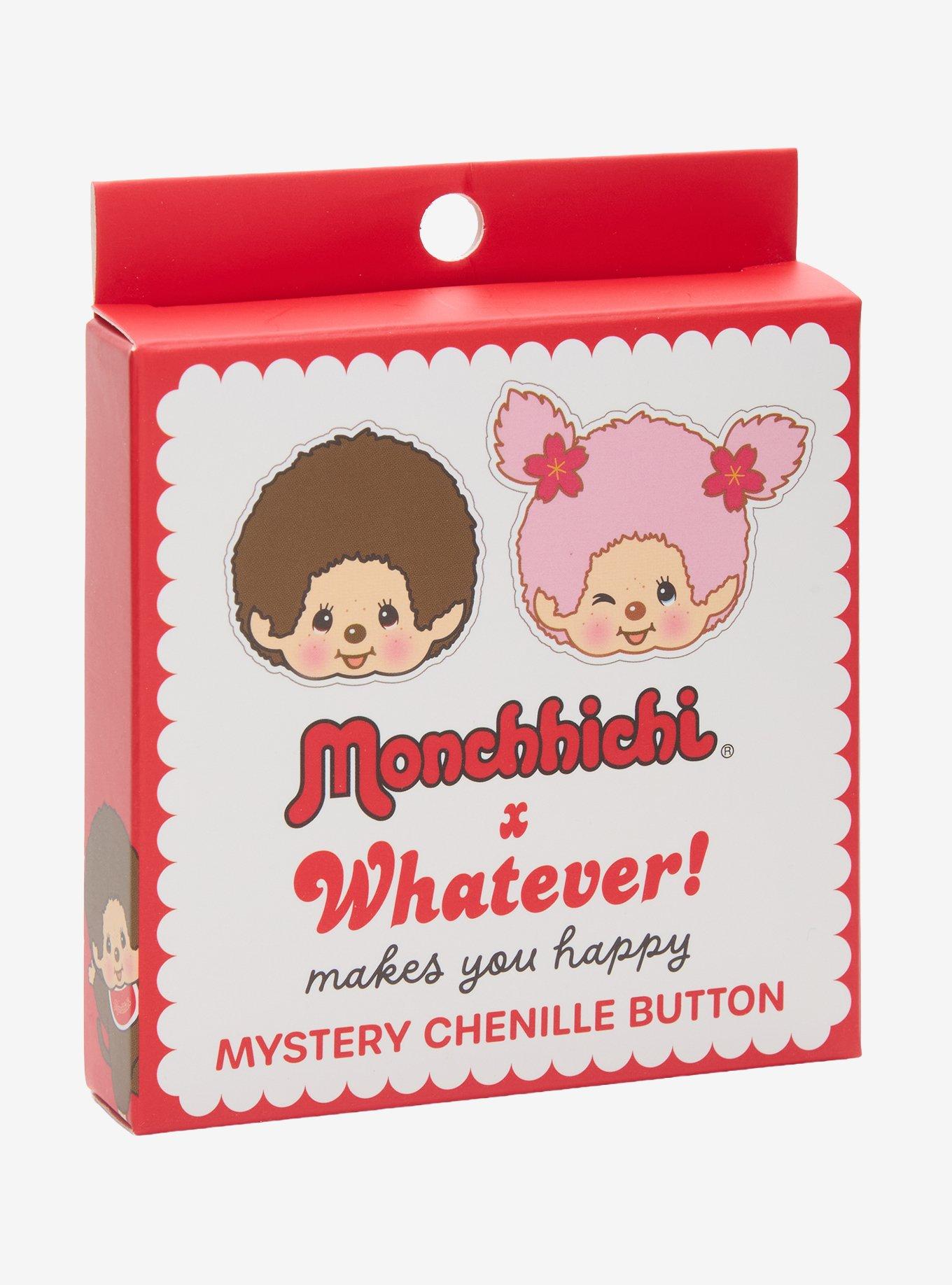 Whatever! Makes You Happy x Monchhichi Blind Box Chenille Button Pin, , alternate - view 3