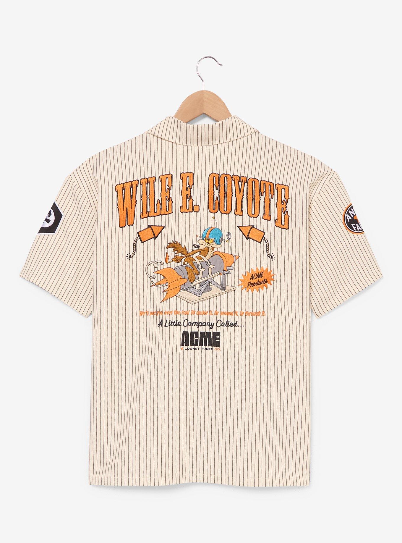 Looney Tunes Coyote vs. ACME Wile E. Coyote Mechanic Button-Up - BoxLunch Exclusive, , hi-res