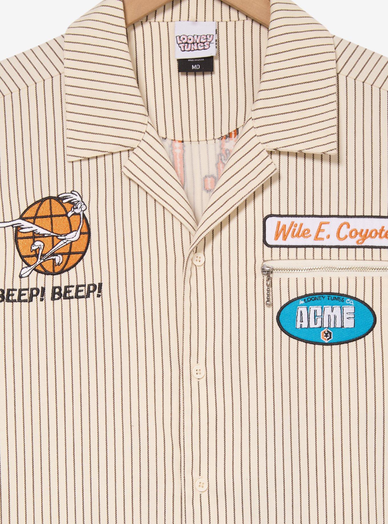 Looney Tunes Coyote vs. ACME Wile E. Coyote Mechanic Button-Up - BoxLunch Exclusive, , alternate - view 3