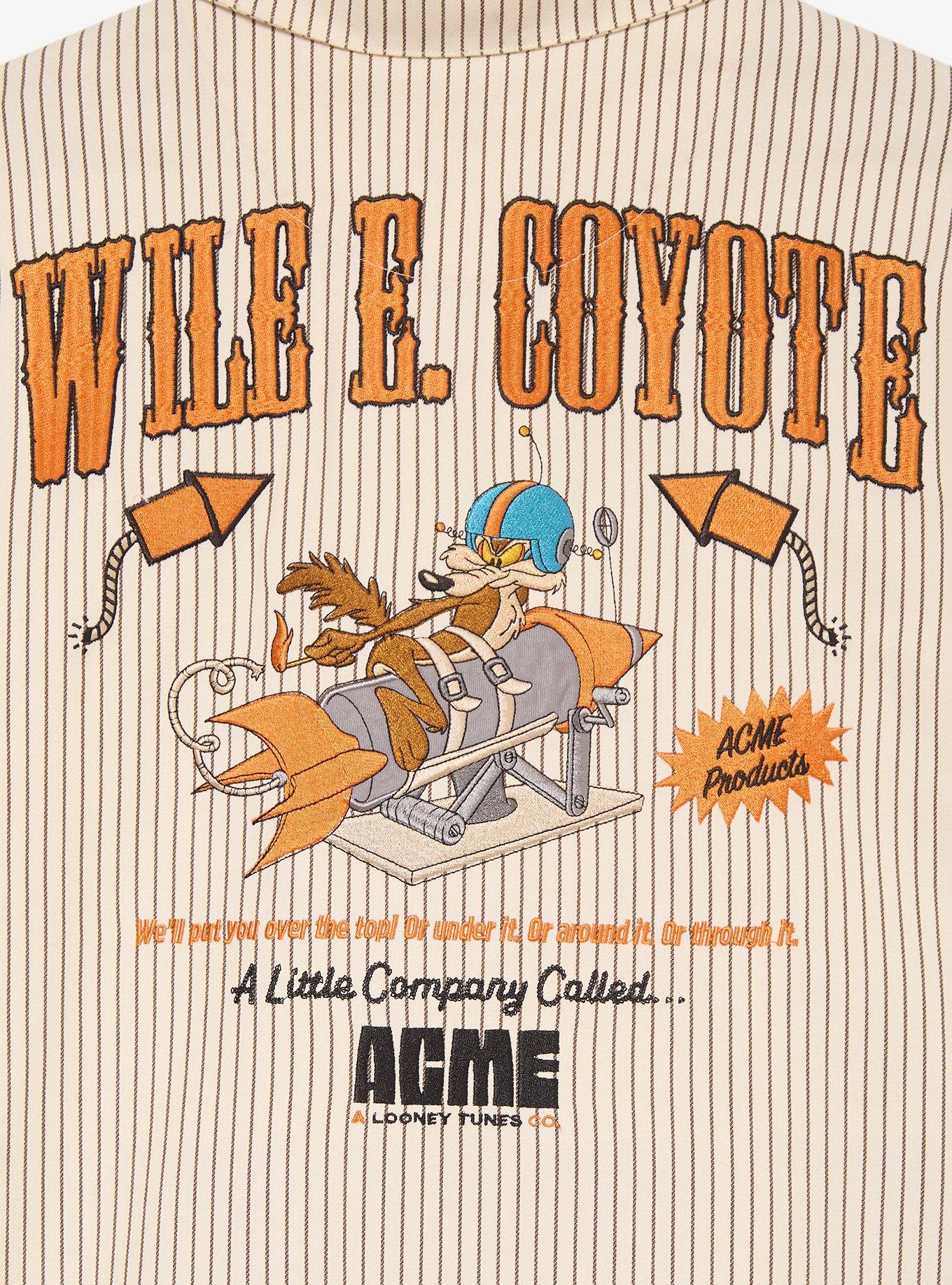 Looney Tunes Coyote vs. ACME Wile E. Coyote Mechanic Button-Up - BoxLunch Exclusive, , alternate - view 4