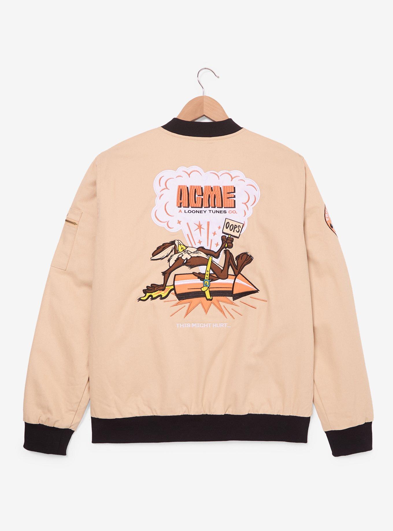 Looney Tunes Coyote Vs. ACME Bomber Jacket - BoxLunch Exclusive, , hi-res