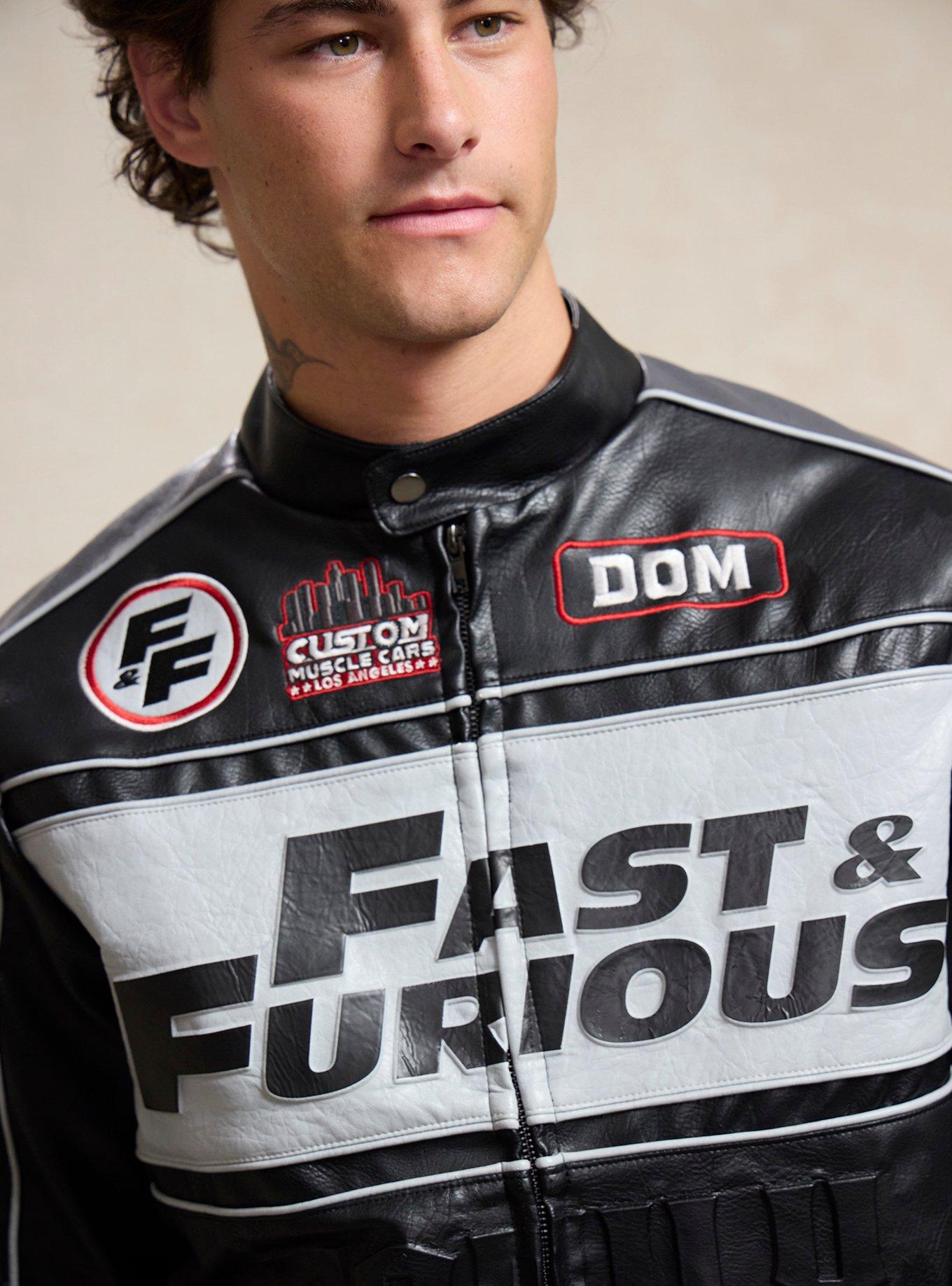 Fast & Furious Toretto's Garage Moto Jacket - BoxLunch Exclusive, BLACK, alternate - view 5