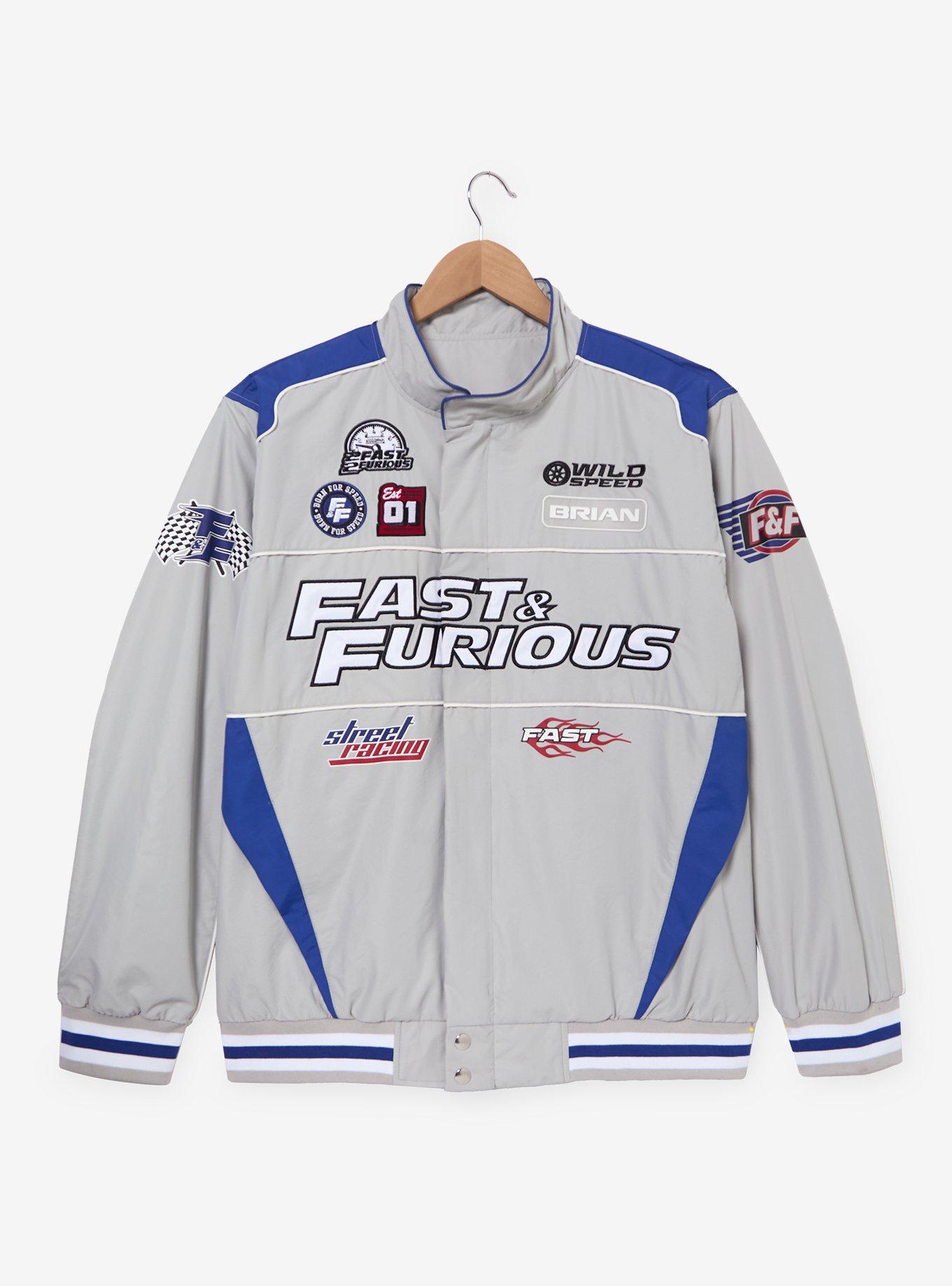 Fast & Furious Street Racing Jacket - BoxLunch Exclusive, GREY, alternate - view 3