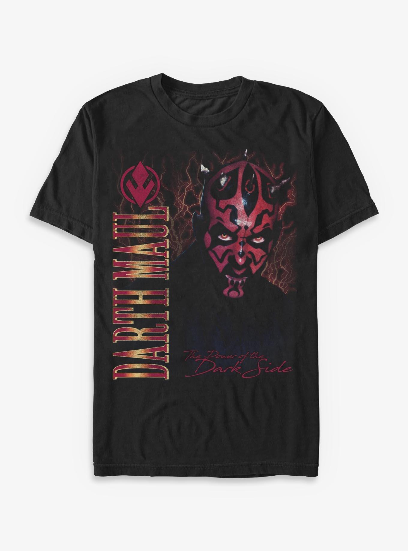 Star Wars Episode I: The Phantom Menace Darth Maul Lightning Portrait T-Shirt Hot Topic Exclusive, , hi-res