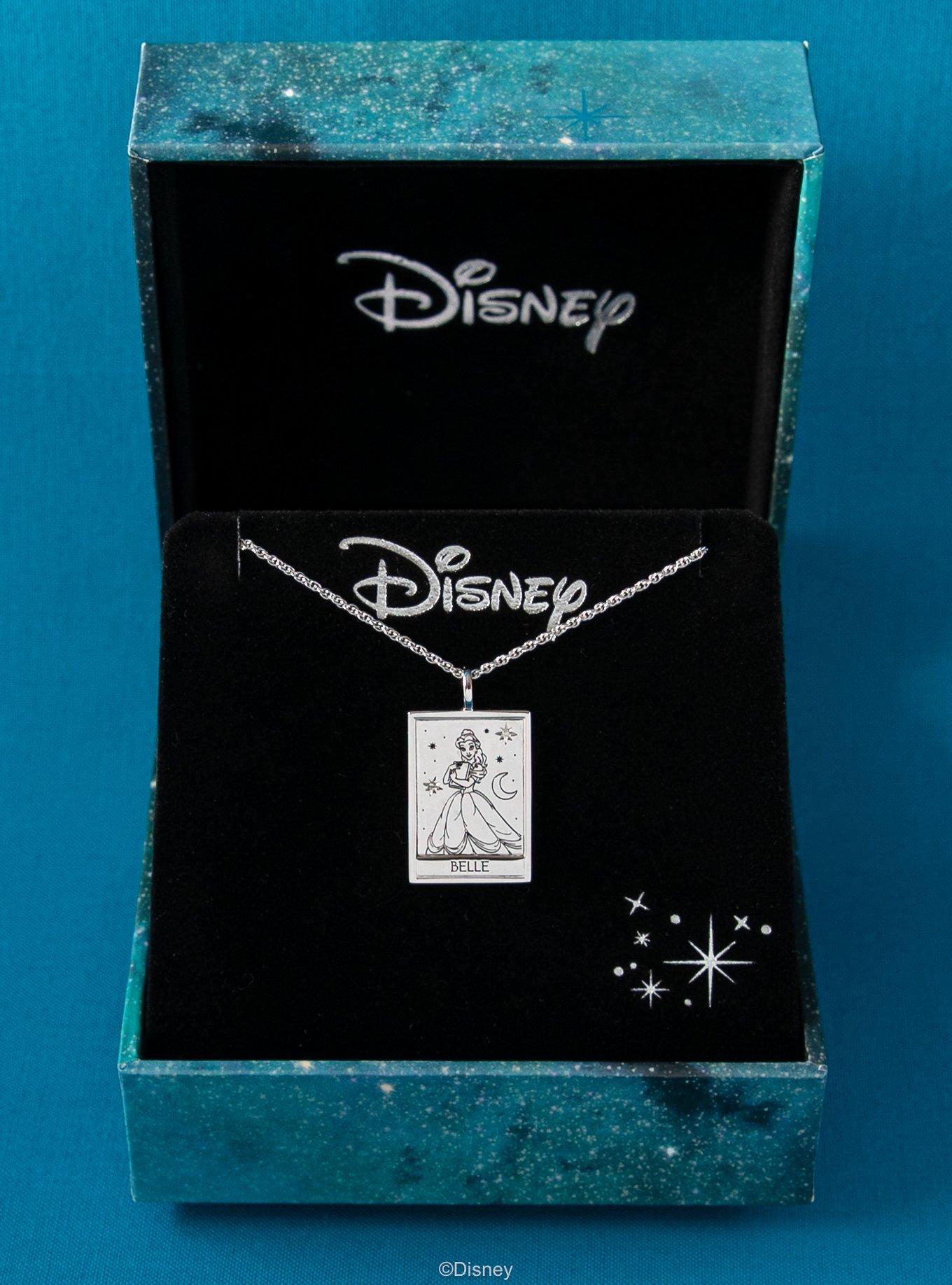 Disney x RockLove Beauty And The Beast Belle Tablet Sterling Silver Necklace, , hi-res