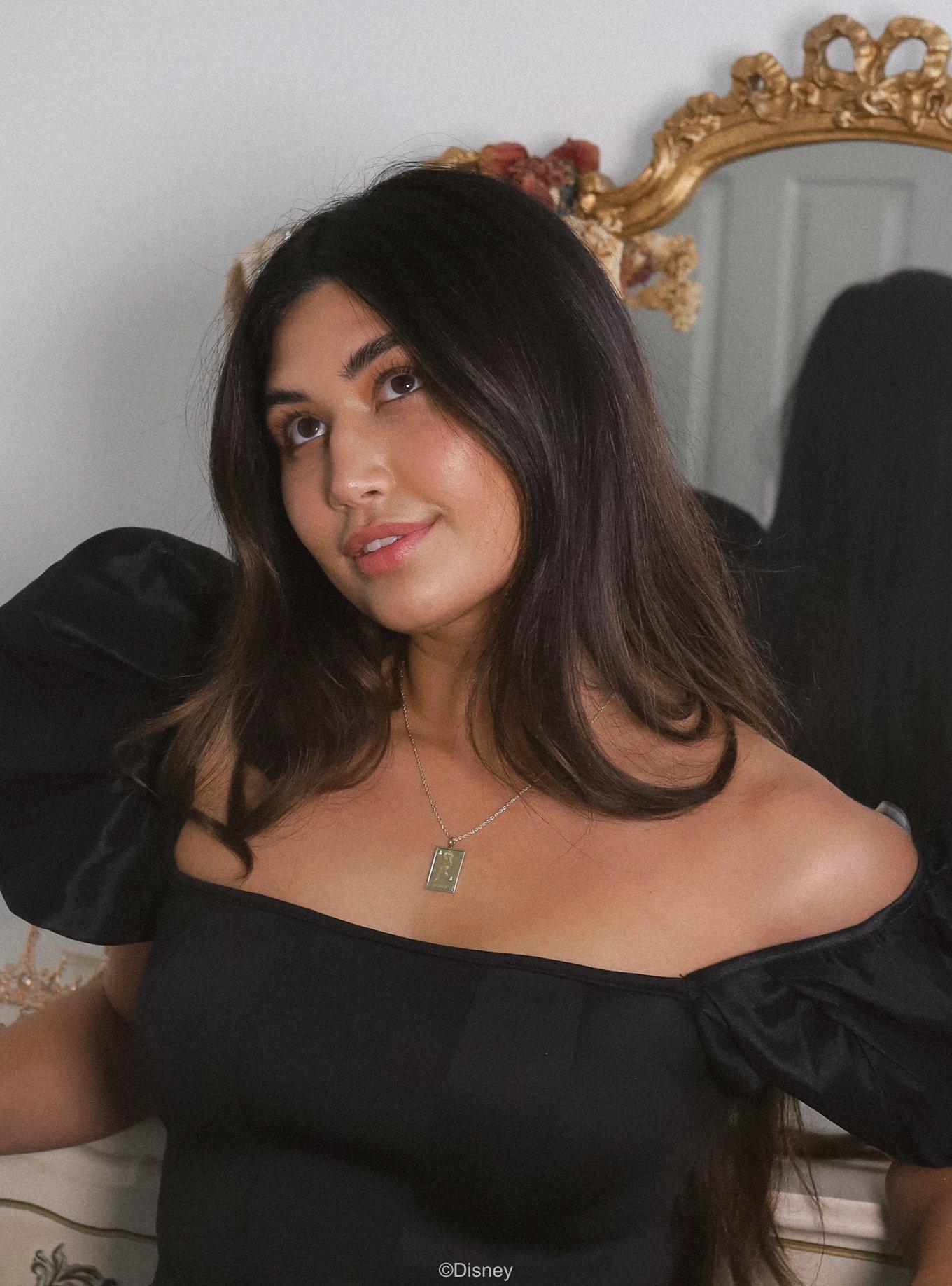 Disney x RockLove Aladdin Jasmine Tablet Gold Plated Necklace