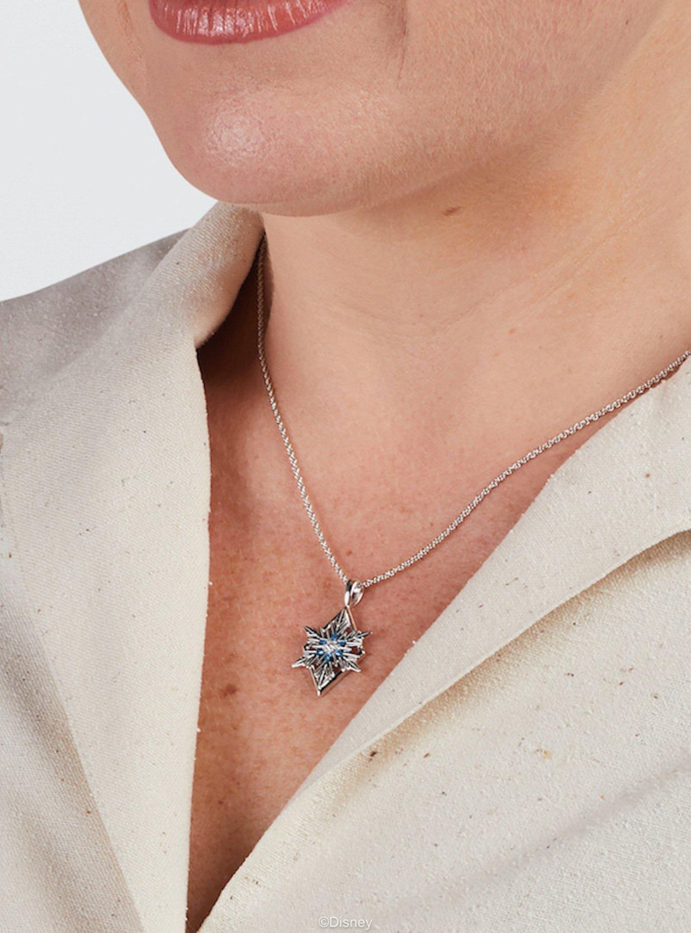 Disney x RockLove Frozen Elsa Keepsake Sterling Silver Necklace, , hi-res