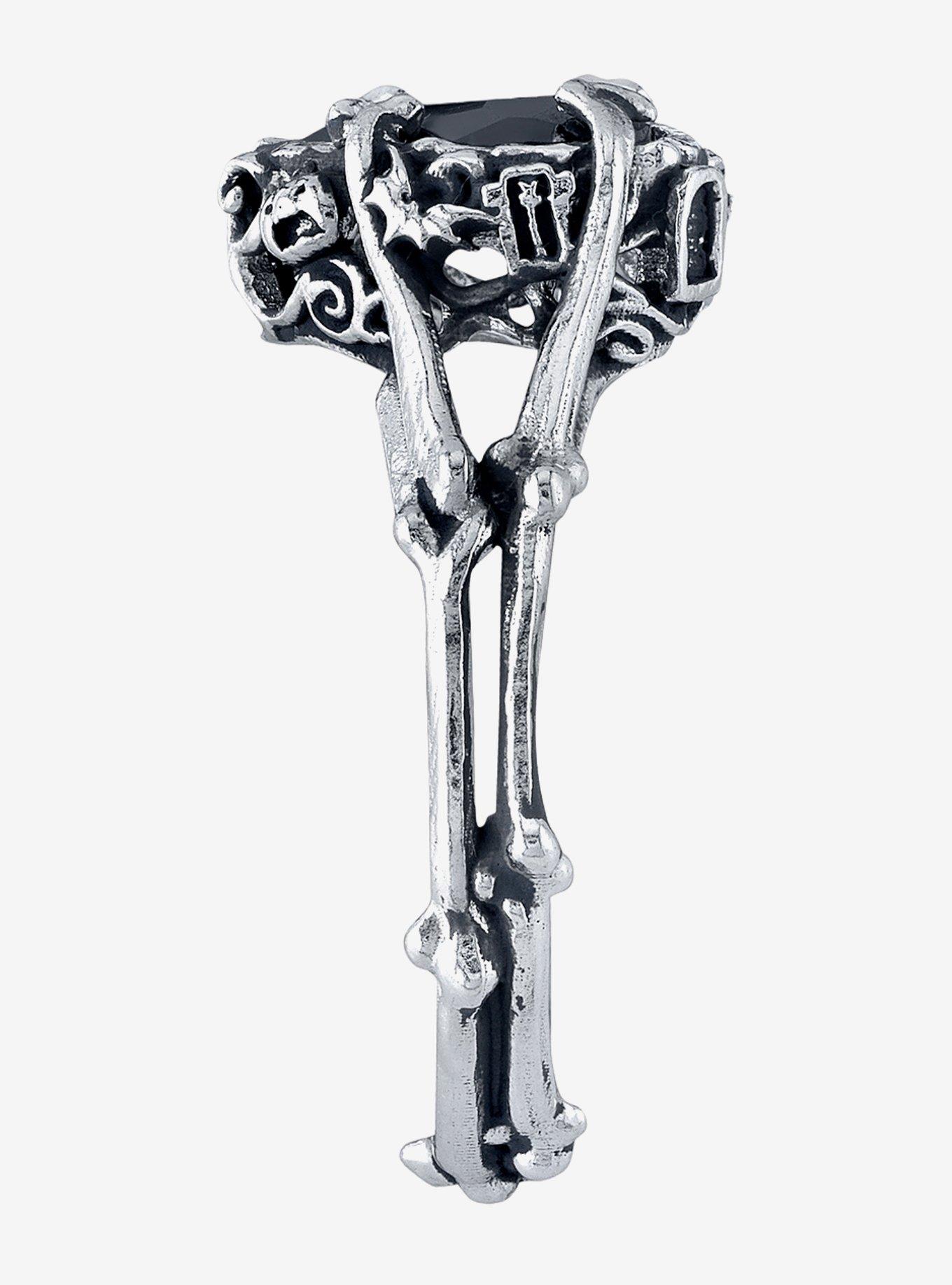 Disney x RockLove The Nightmare Before Christmas Now And Forever Ring, SILVER, alternate