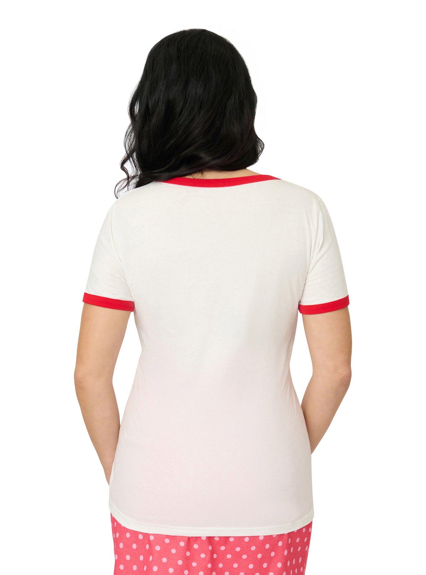 Disney Mickey & Friends Collection by Unique Vintage Bestie Vibes Unisex Ringer Graphic Tee, , hi-res