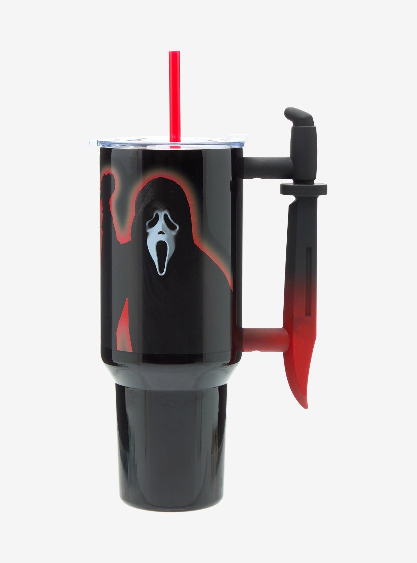 Ghost Face Knife Handle Straw Tumbler, , hi-res