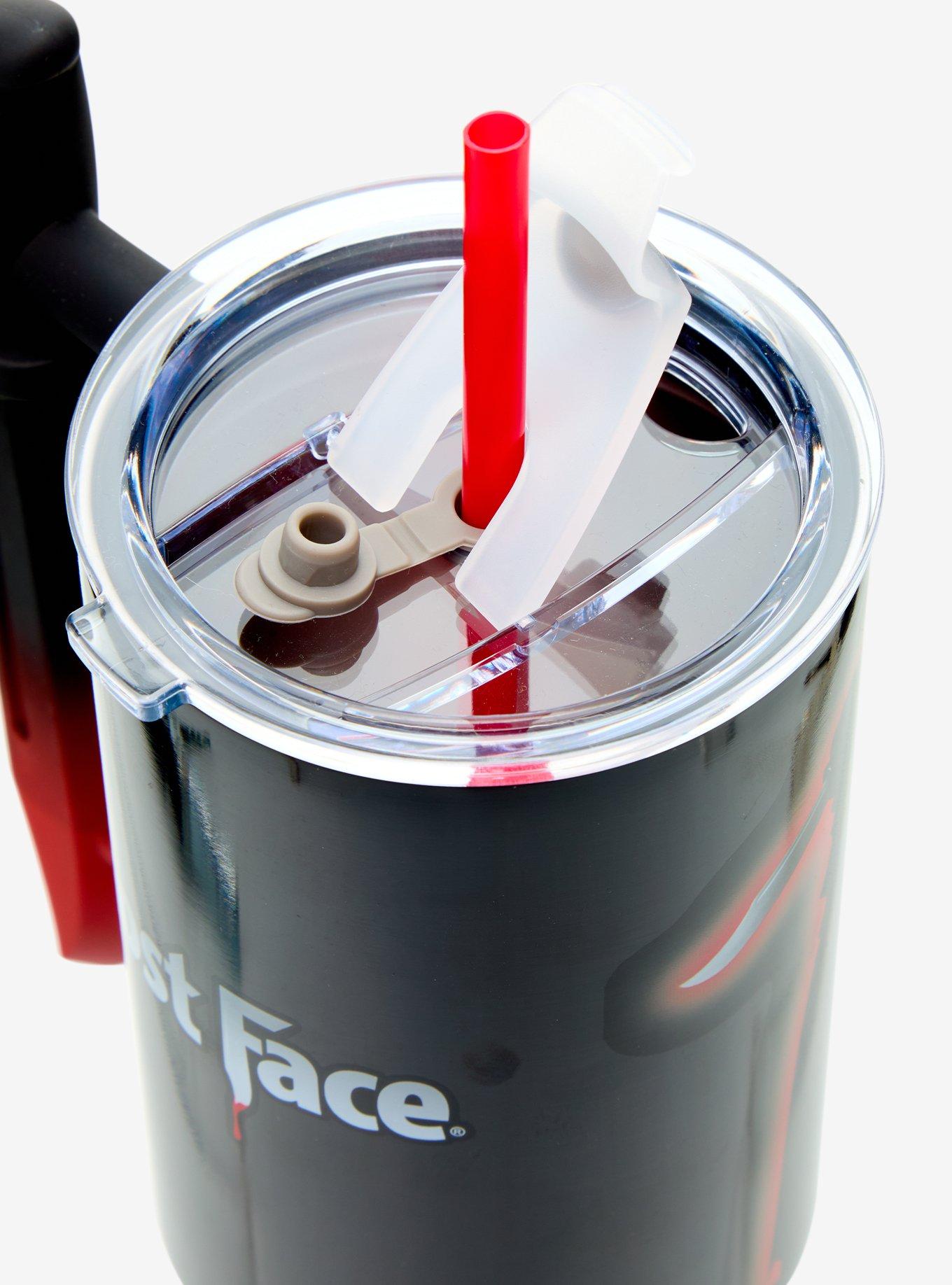 Ghost Face Knife Handle Straw Tumbler