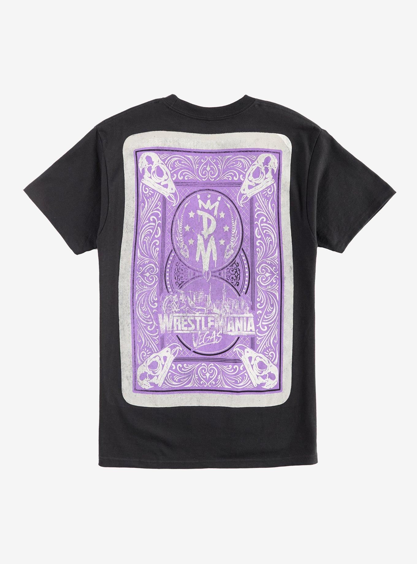 WWE Dominik Mysterio WrestleMania Card T-Shirt, , hi-res