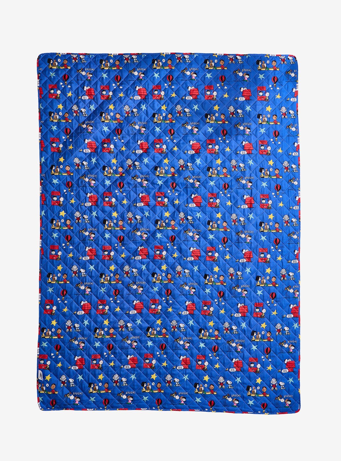 Peanuts Retro Reversible Quilted Blanket &mdash; BoxLunch Exclusive, , alternate - view 3