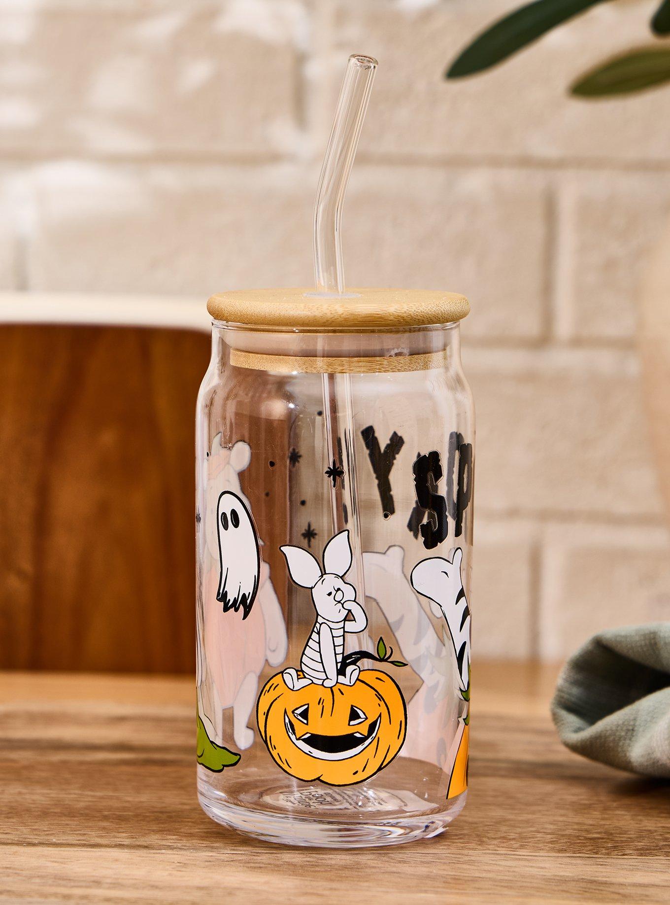 Disney Winnie the Pooh Halloween Costume Glass Cup with Straw - BoxLunch Exclusive, , alternate - view 3