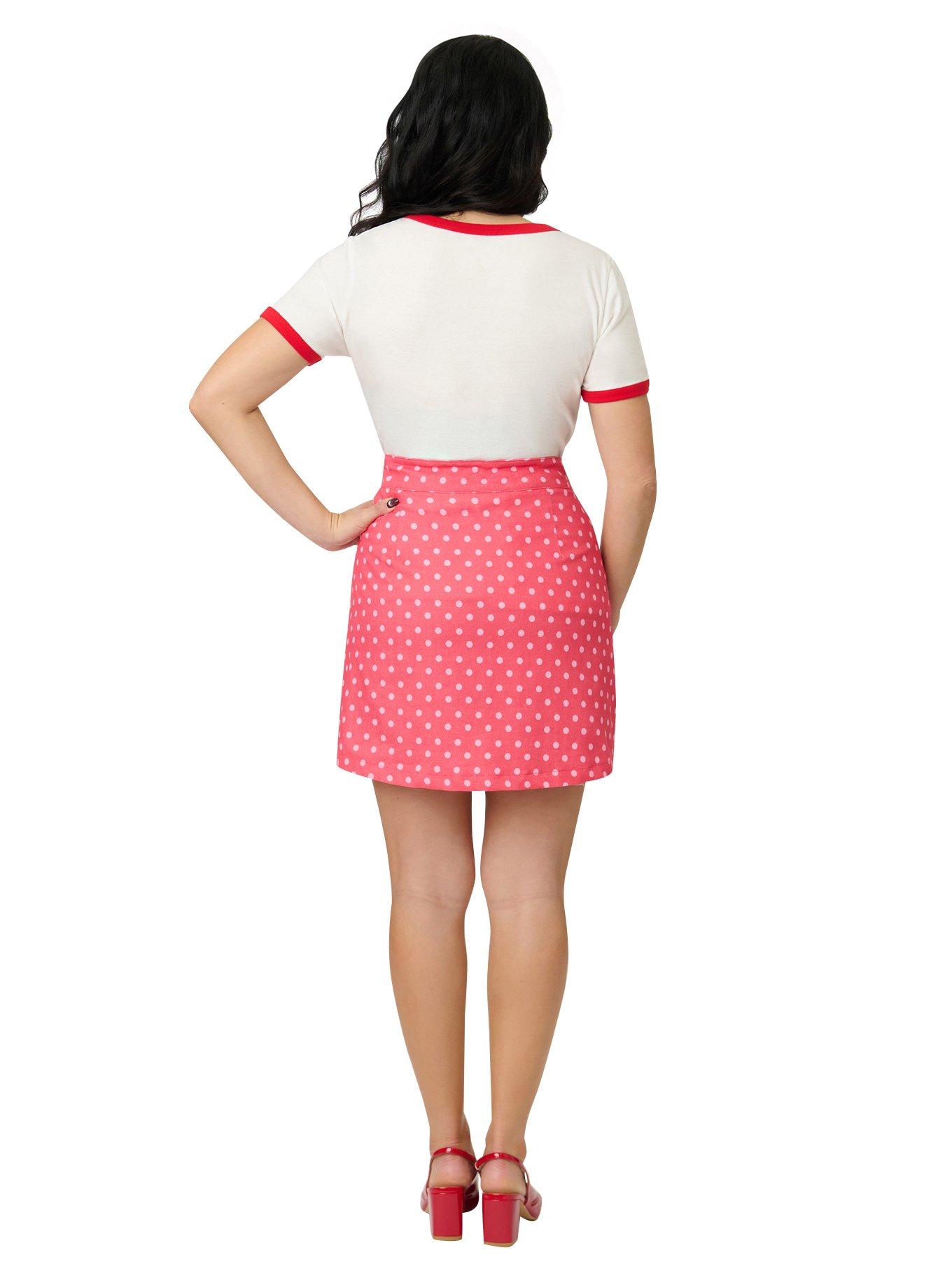 Disney Mickey & Friends Collection by Smak Parlour Minnie & Daisy Galentines Mini Skirt, , hi-res