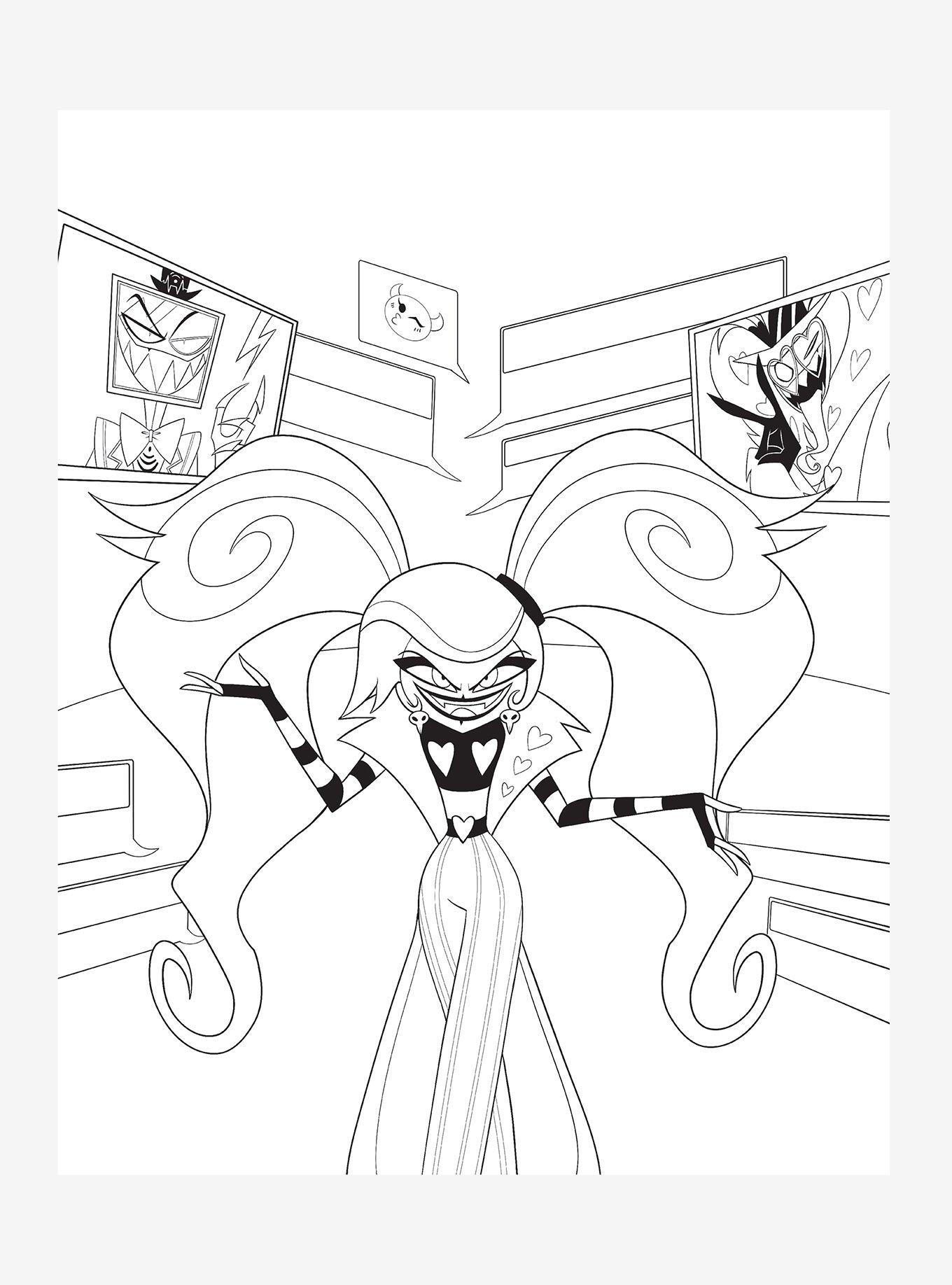 Hazbin Hotel: The Official Coloring Book, , alternate - view 3