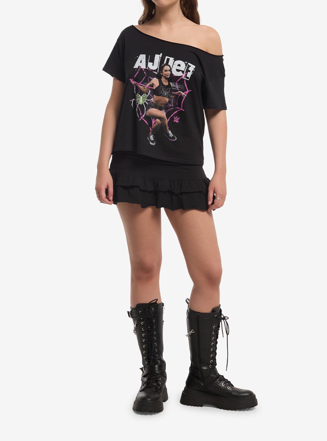 WWE AJ Lee Girls Off-Shoulder T-Shirt, , hi-res