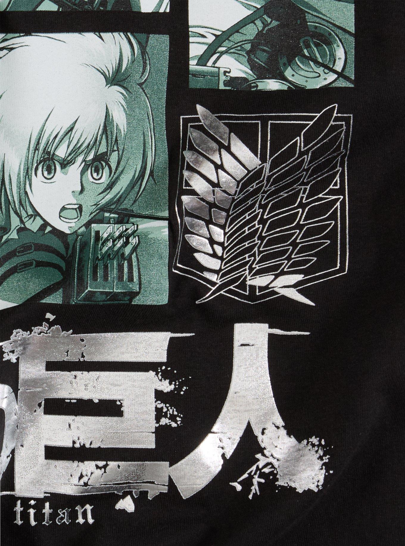 Attack On Titan Group Tonal Portrait T-Shirt, , hi-res