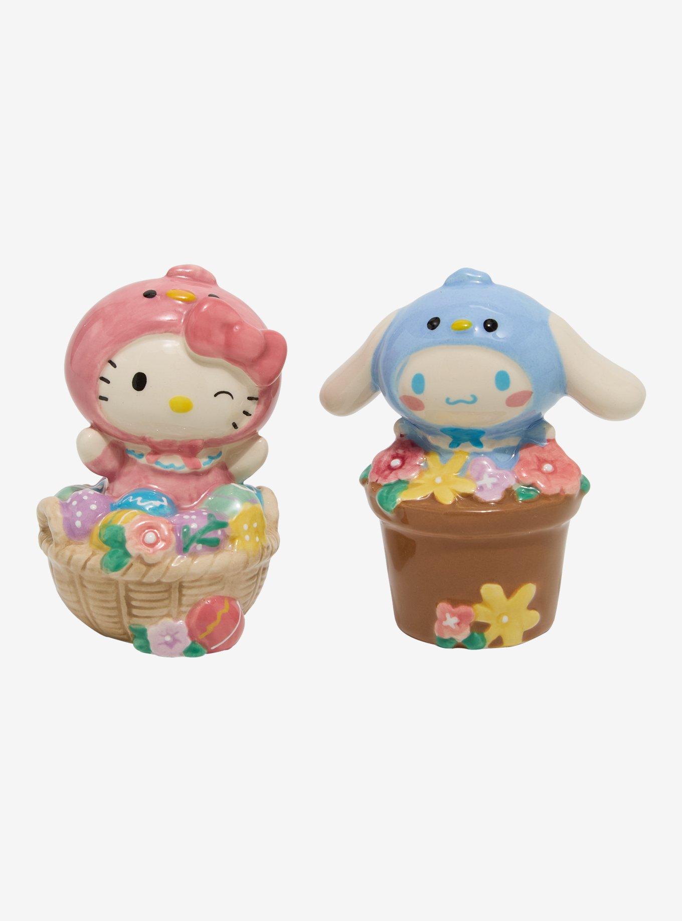 Sanrio Hello Kitty and Cinnamoroll Easter Baskets Salt & Pepper Shaker Set, , hi-res