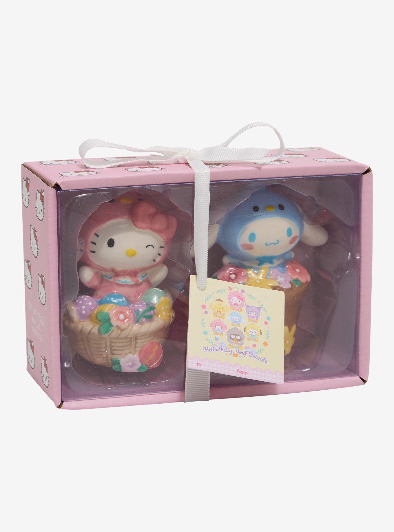 Sanrio Hello Kitty and Cinnamoroll Easter Baskets Salt & Pepper Shaker Set, , alternate