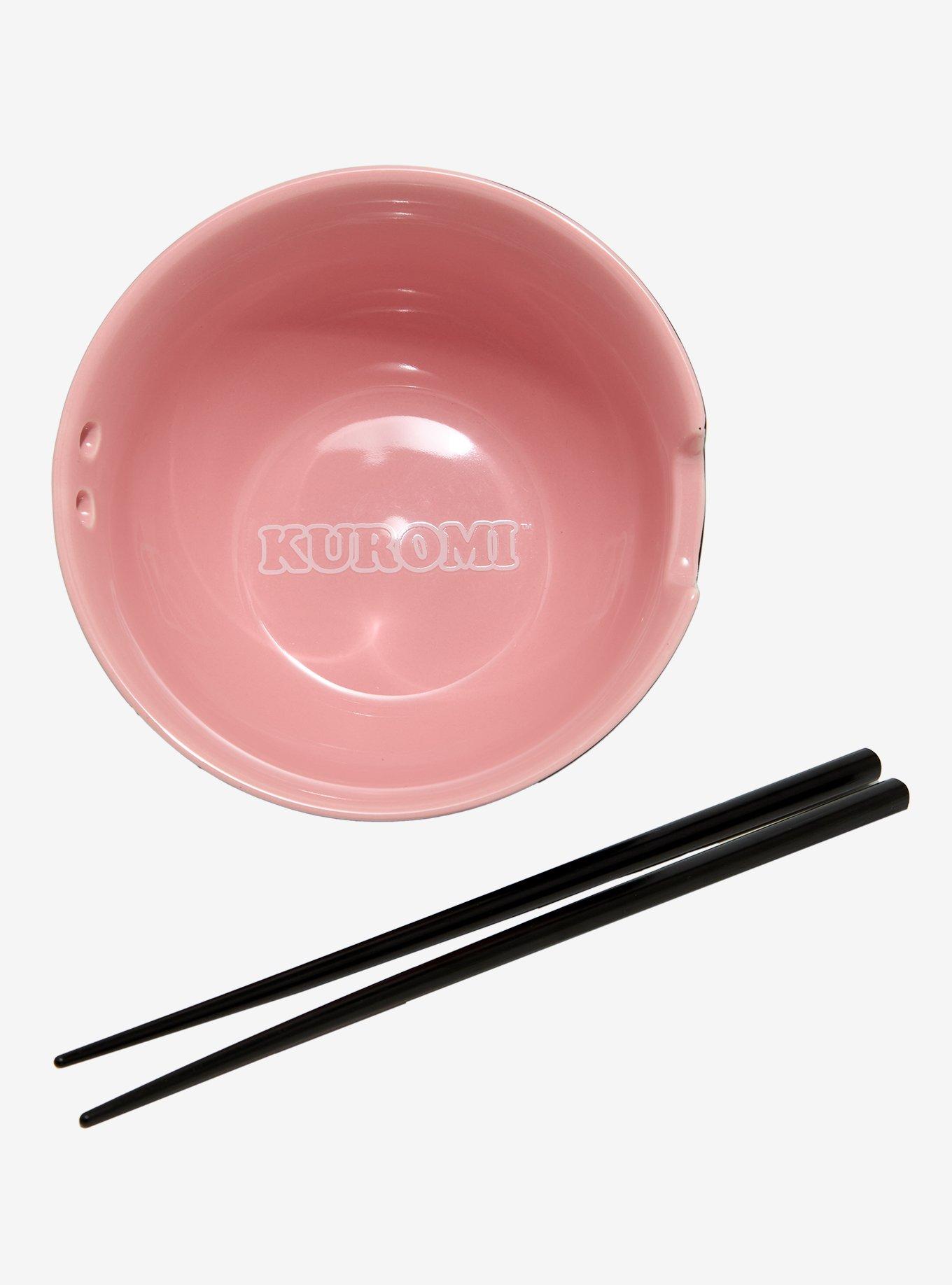 Sanrio Kuromi Face Ramen Bowl with Chopsticks, , hi-res