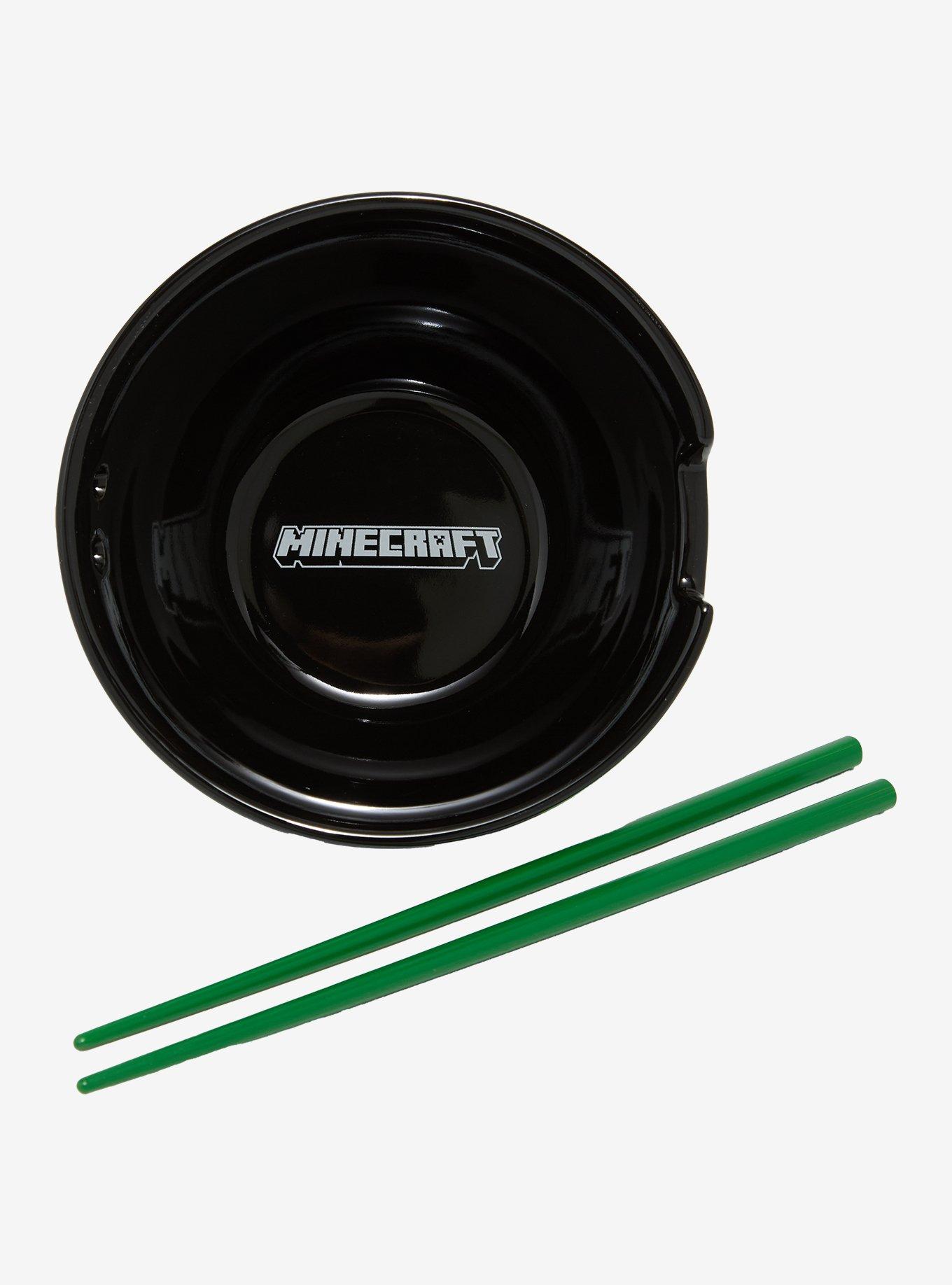 Minecraft Creeper Allover Print Ramen Bowl with Chopsticks, , hi-res