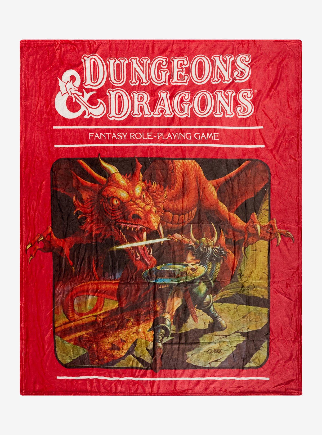 Dungeons & Dragons Book Cover Fleece Throw