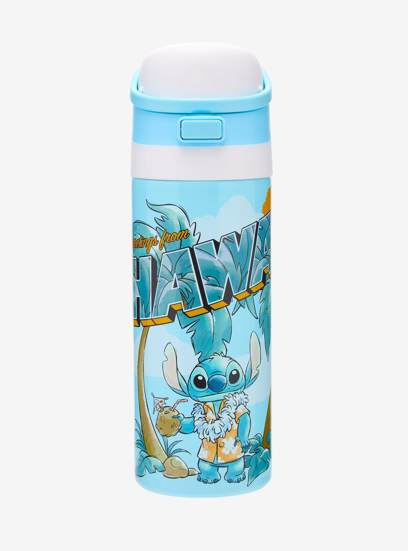 Disney Lilo & Stitch Postcard Flip Lid Water Bottle, , hi-res