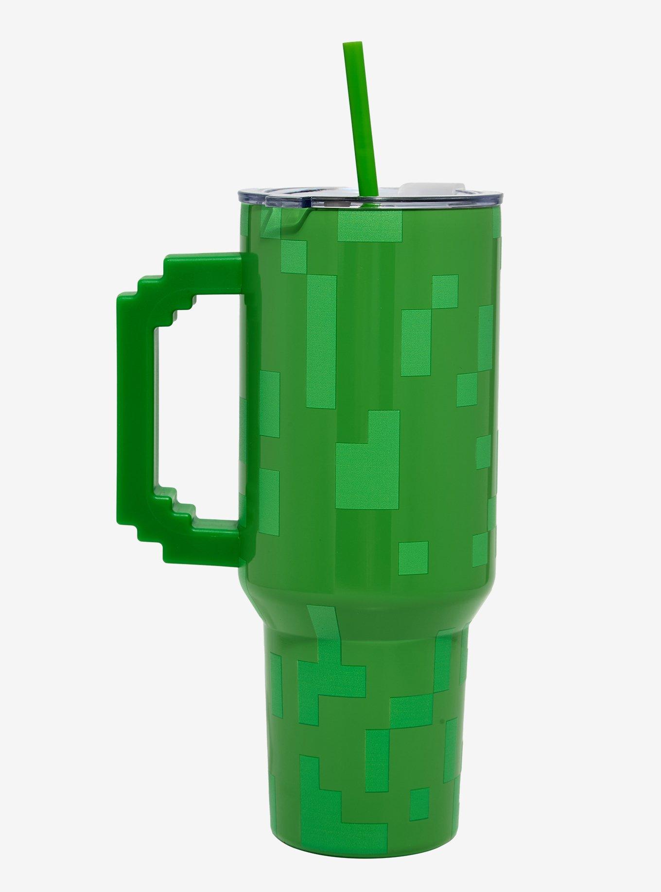 Minecraft Creeper Straw Tumbler with Handle, , hi-res