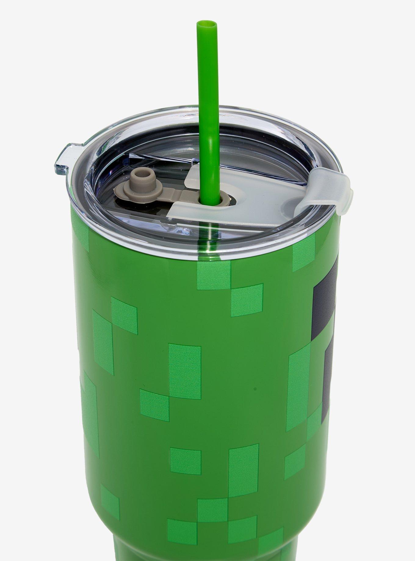 Minecraft Creeper Straw Tumbler with Handle, , alternate
