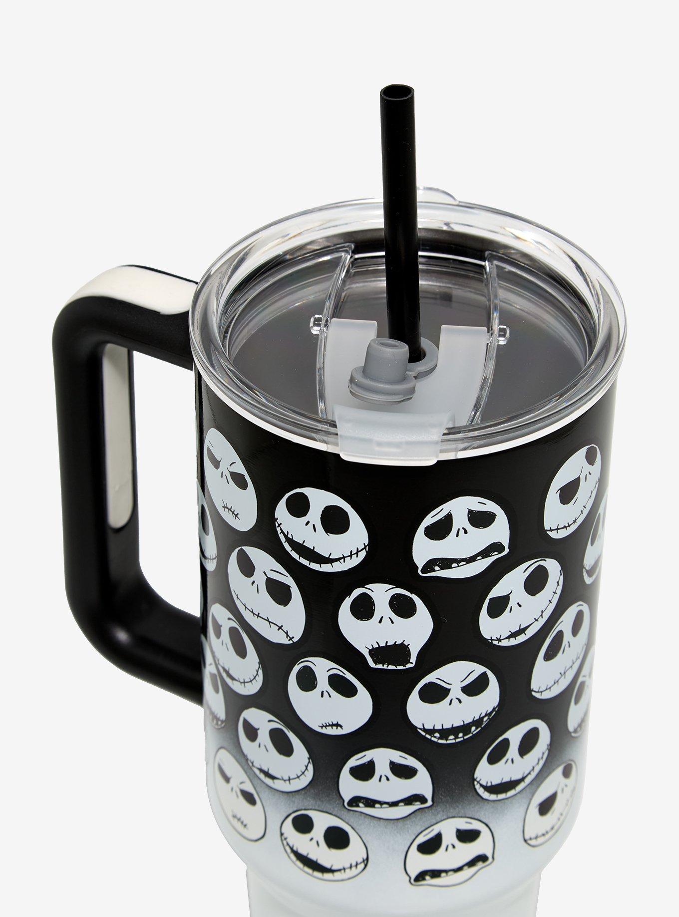 Disney The Nightmare Before Christmas Jack Skellington Faces Straw Tumbler with Handle, , hi-res