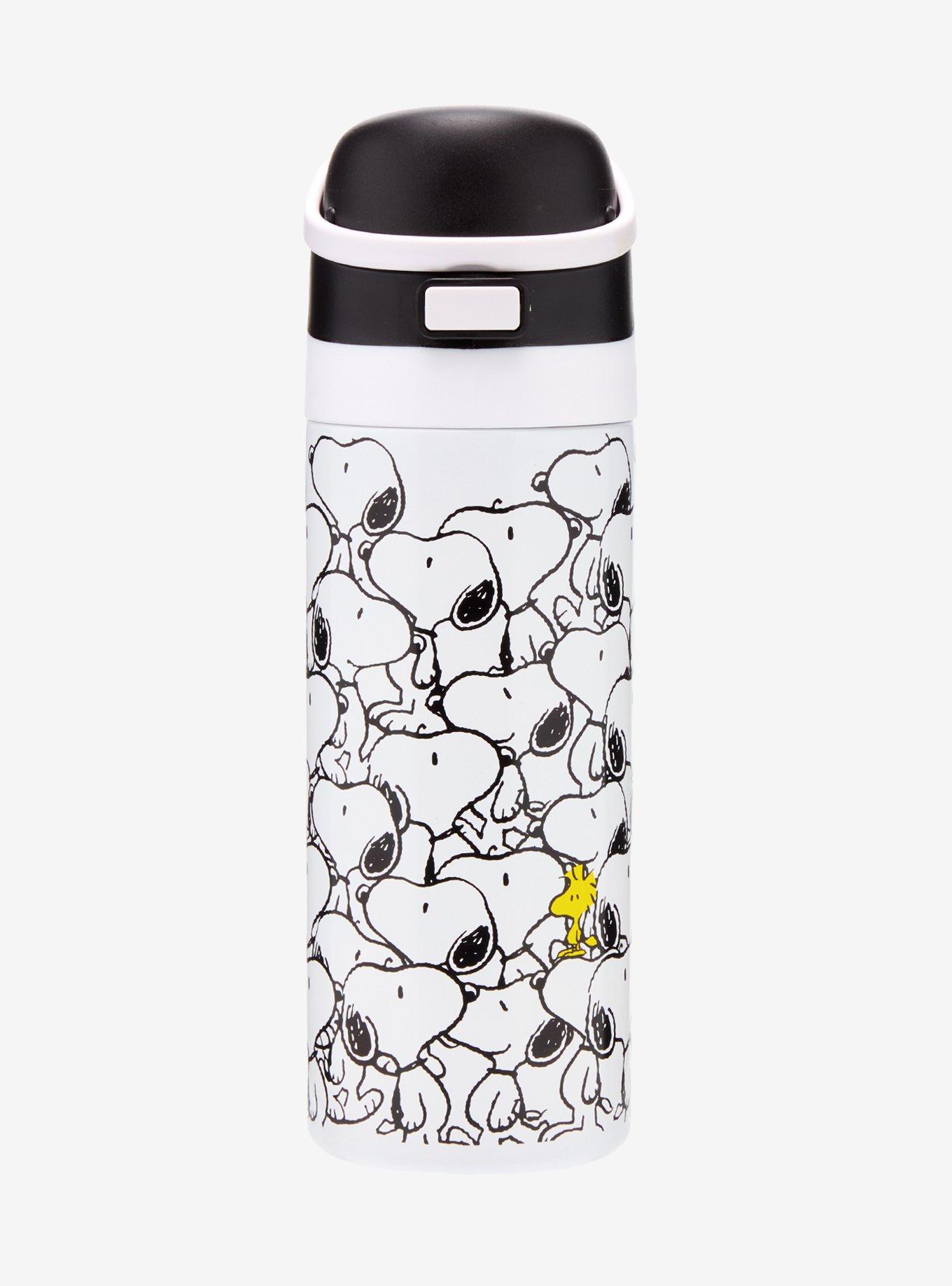 Peanuts Snoopy Allover Print Flip Top Water Bottle, , hi-res