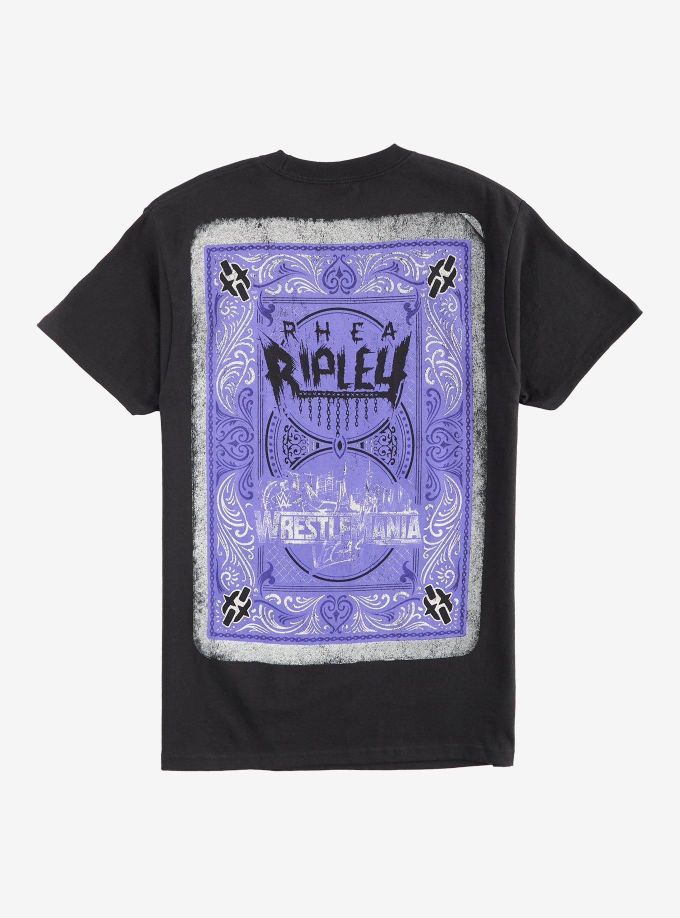 WWE Rhea Ripley WrestleMania Card T-Shirt, , hi-res