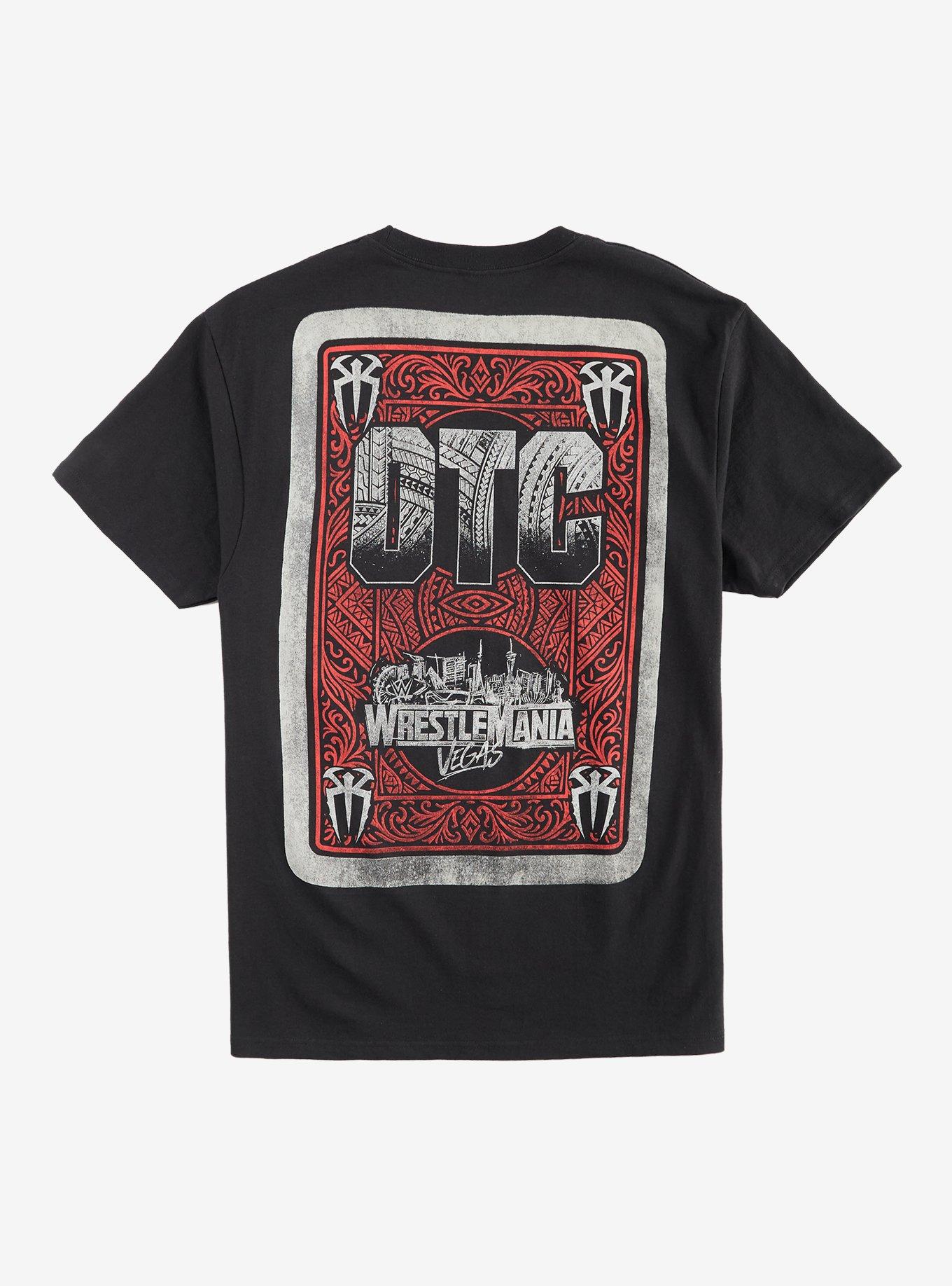 WWE Roman Reigns WrestleMania Card T-Shirt, , hi-res