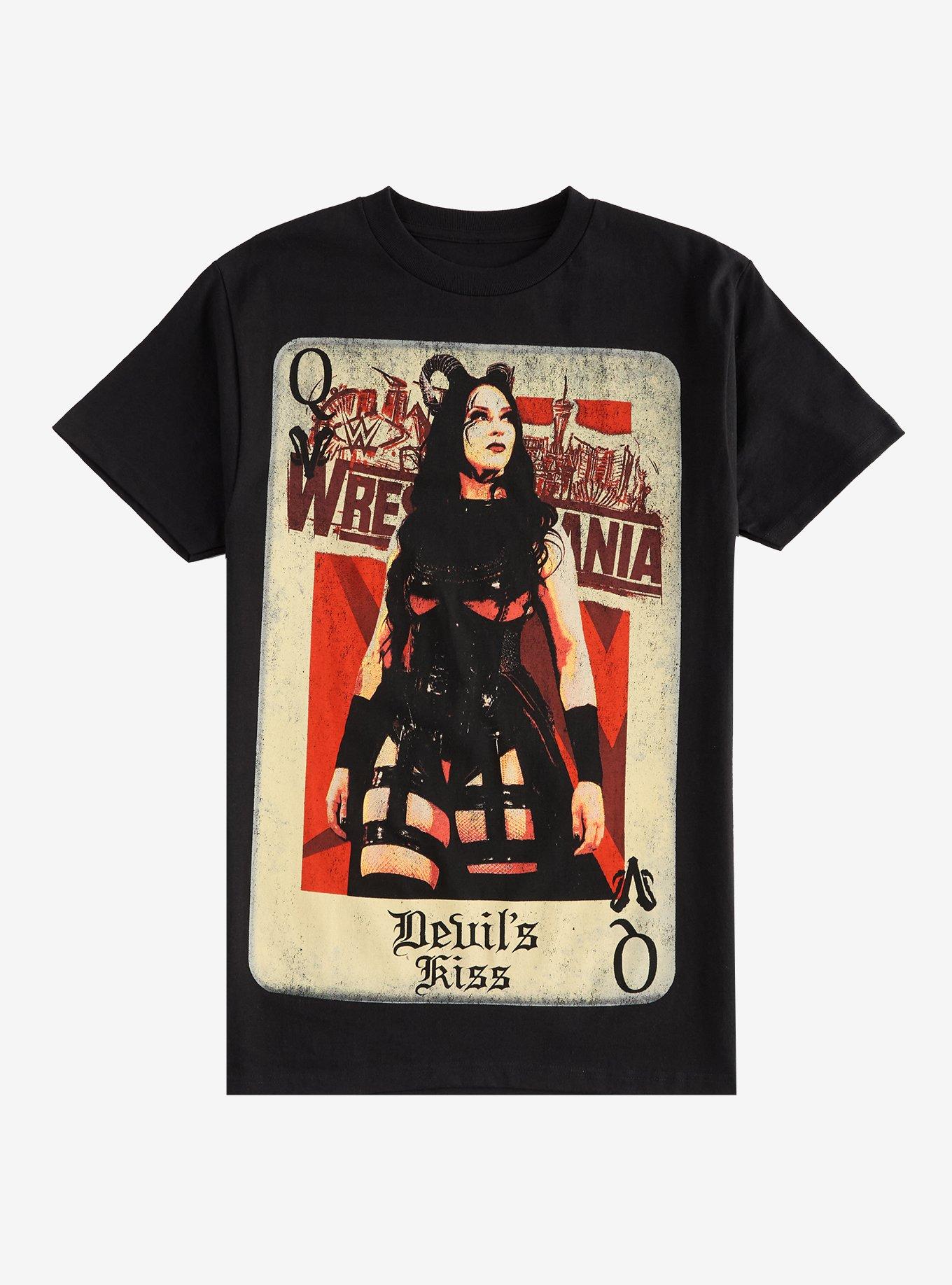 WWE Stephanie Vaquer WrestleMania Card T-Shirt, BLACK, alternate