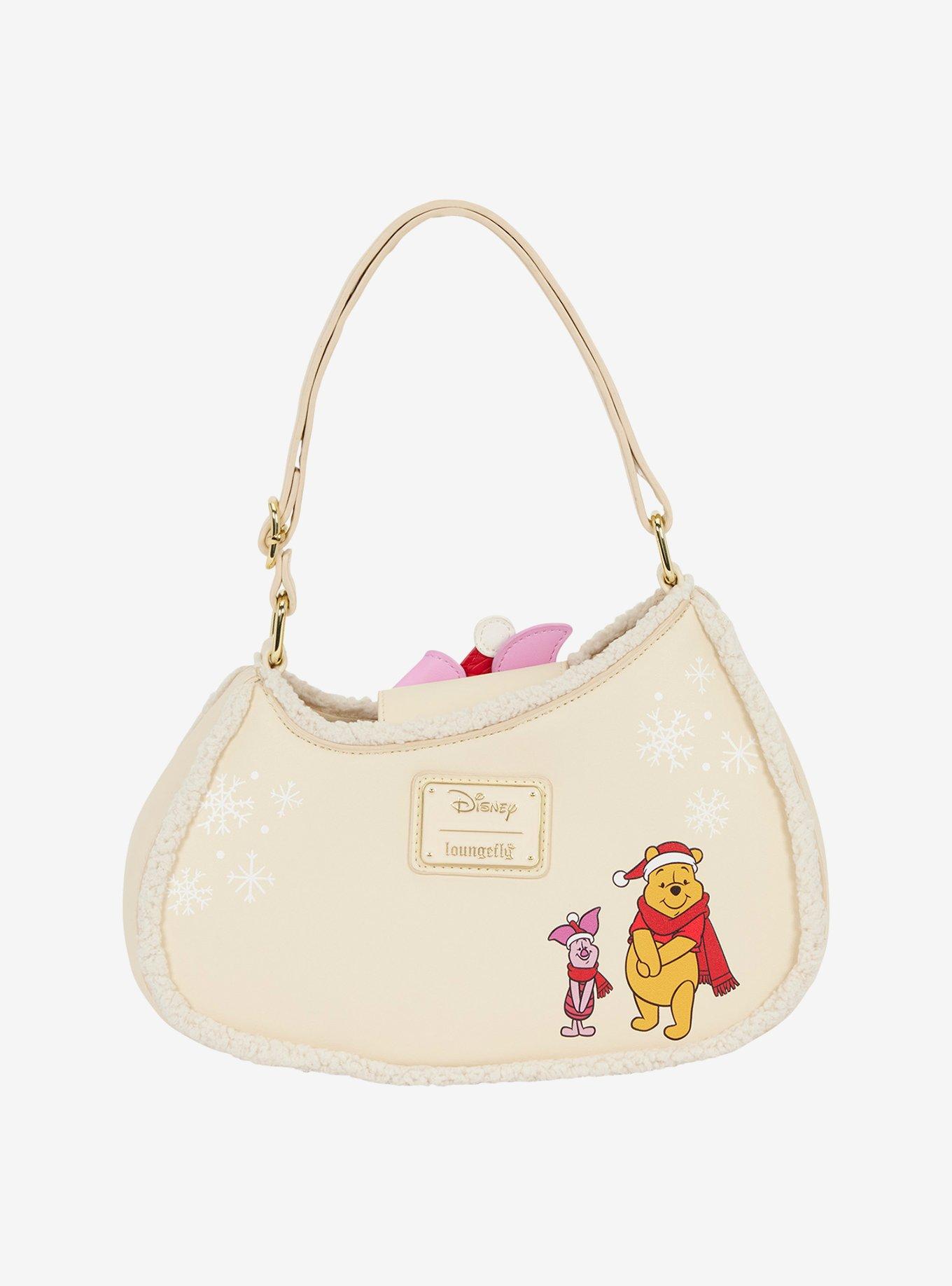 Loungefly Disney Winnie the Pooh Piglet & Pooh Bear Sherpa Shoulder Bag, , alternate - view 3