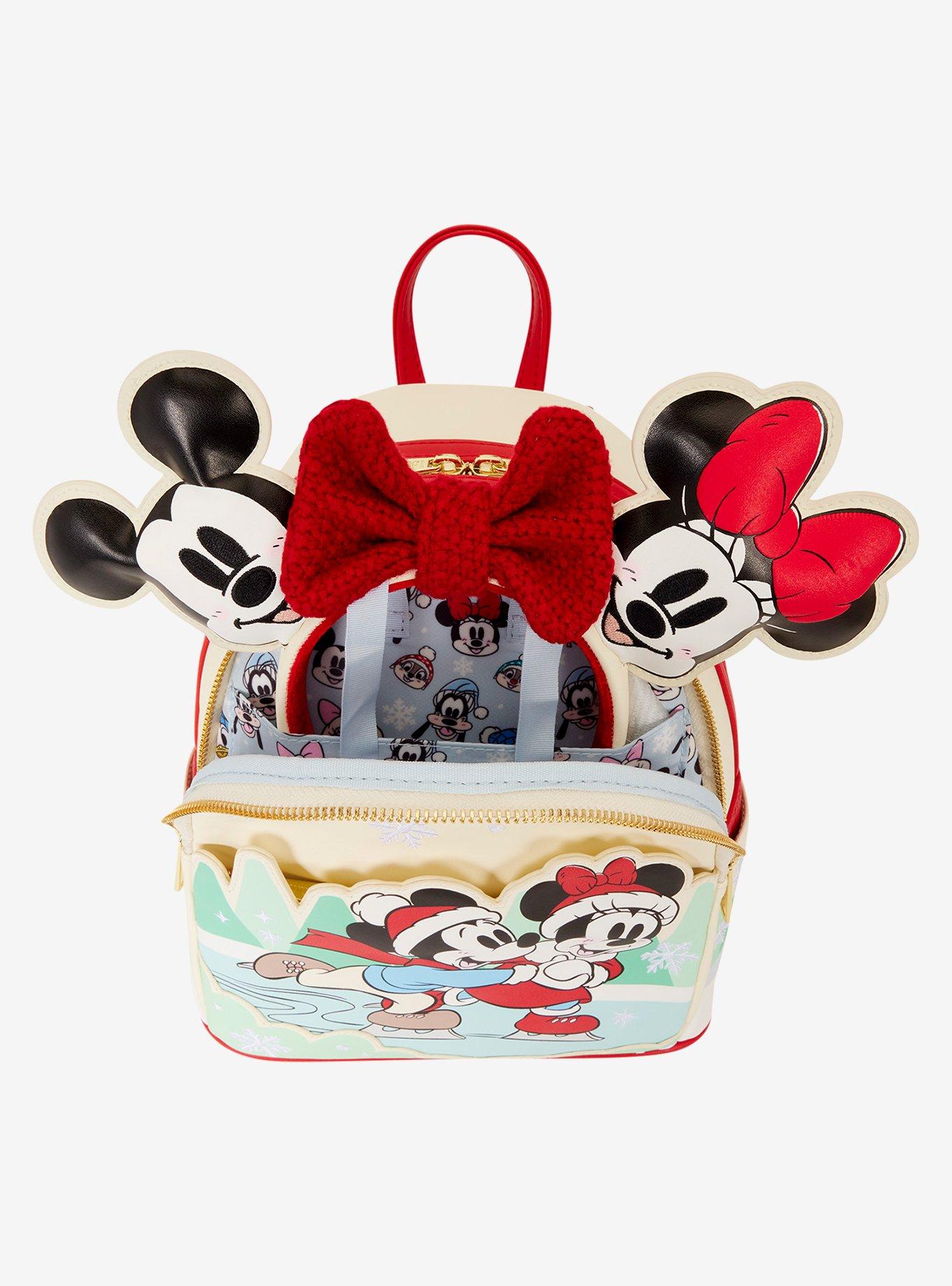 Loungefly Disney Mickey & Minnie Ice Skating Mini Backpack, , alternate - view 4