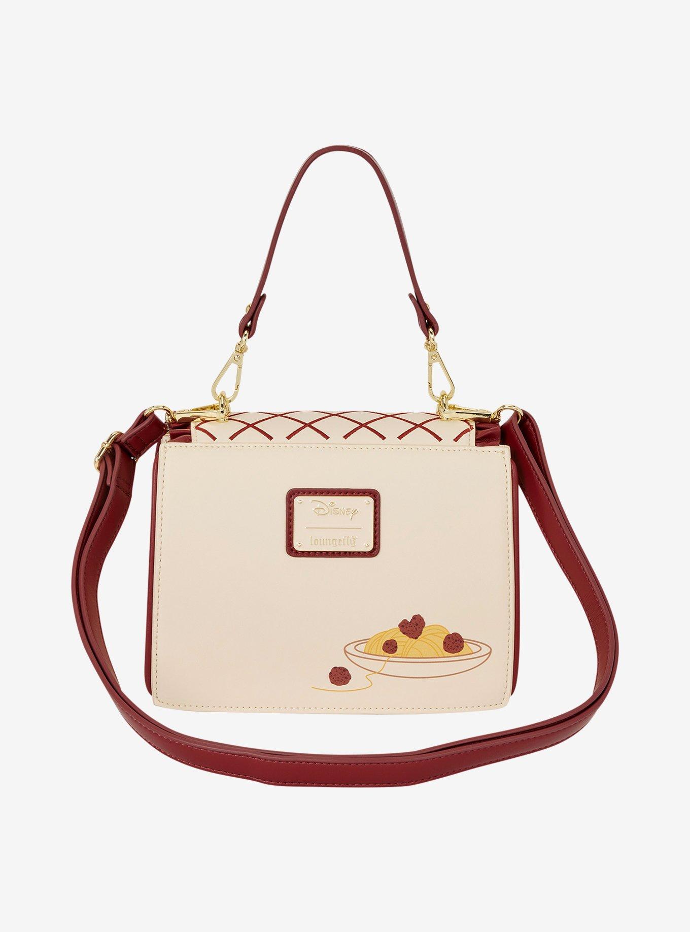 Loungefly Disney Lady and The Tramp Spaghetti Dinner Crossbody Bag, , alternate - view 2