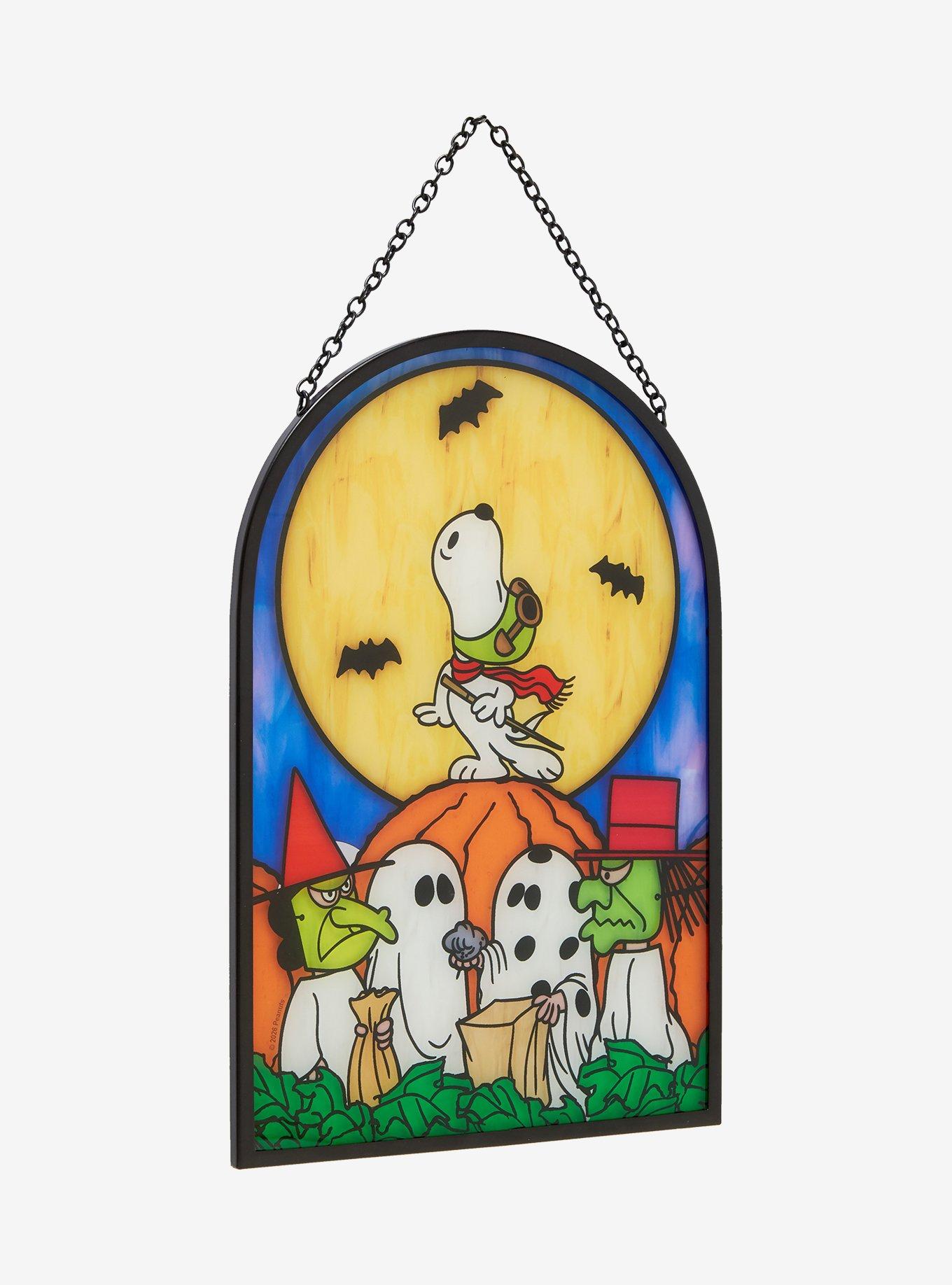 Peanuts The Great Pumpkin Scene Stained Glass Wall Art - BoxLunch Exclusive, , alternate - view 3
