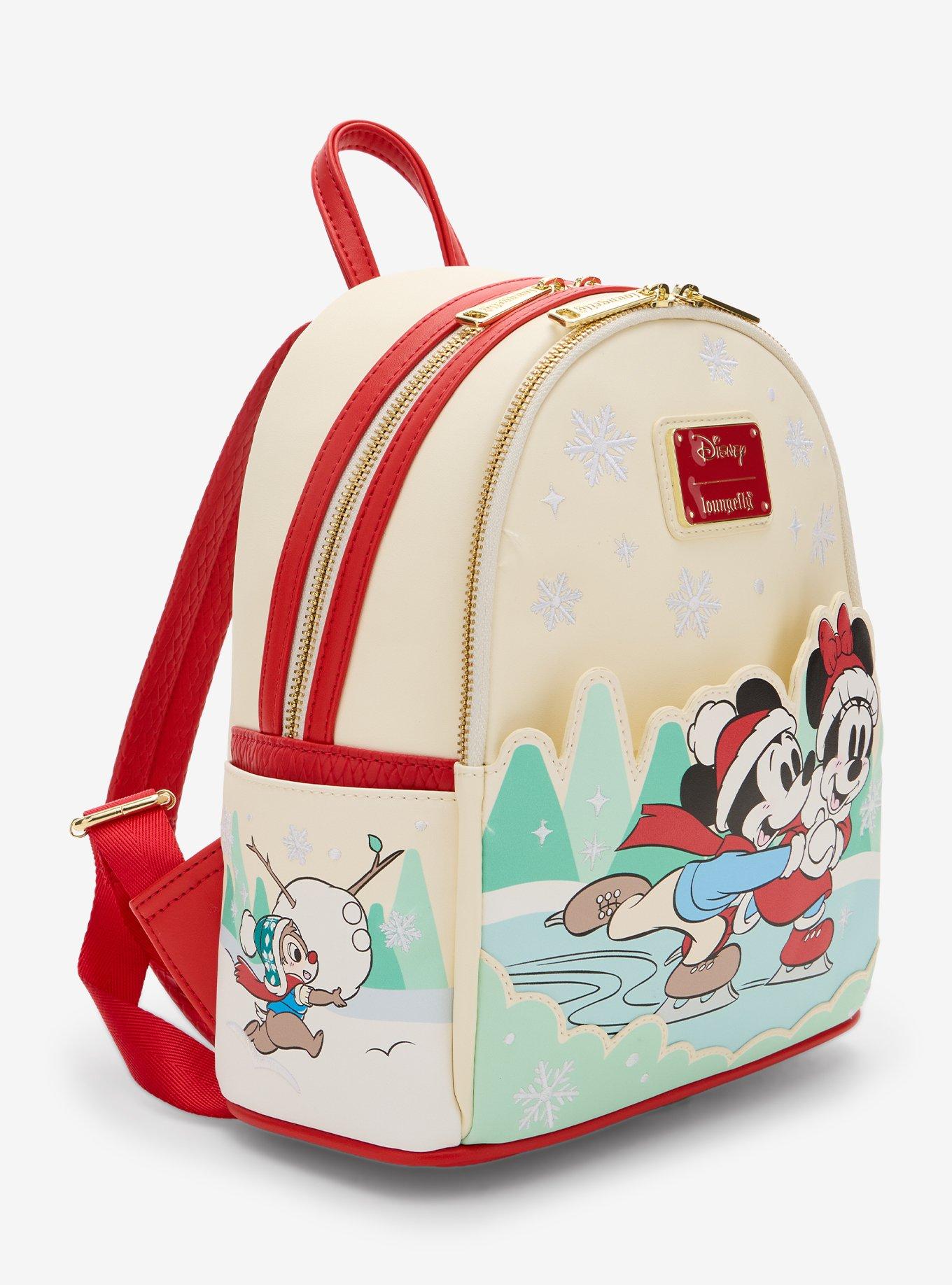 Loungefly Disney Mickey Mouse & Friends Ice Skating Mini Backpack, , alternate - view 2