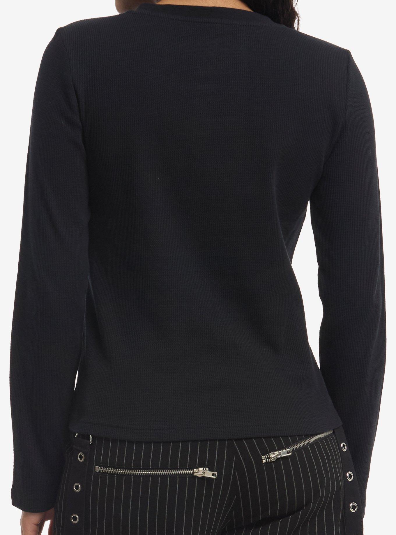 Evanescence Logo Girls Thermal Long-Sleeve T-Shirt, BLACK, alternate - view 3