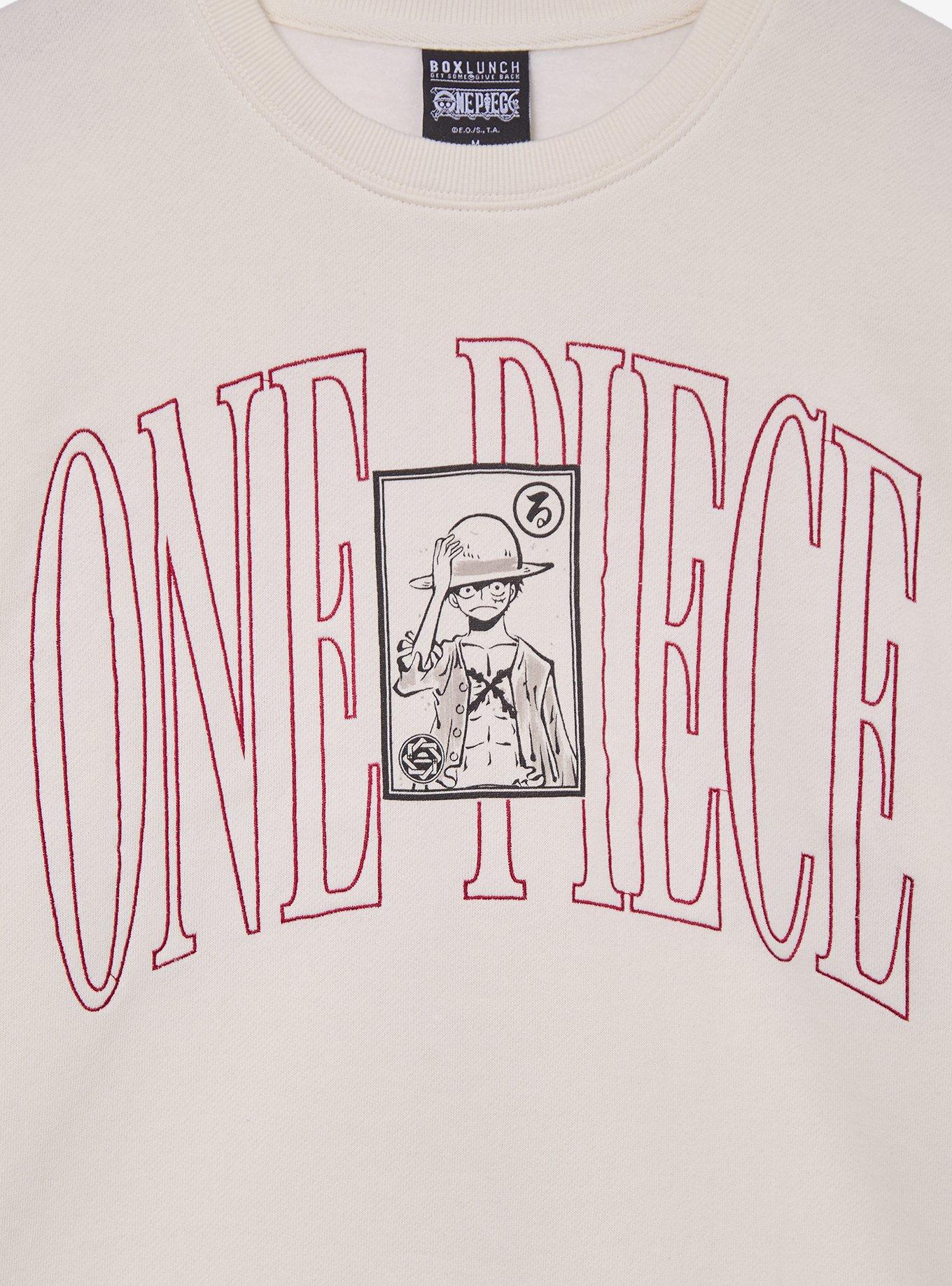 One Piece Luffy Title Crewneck - BoxLunch Exclusive, , hi-res
