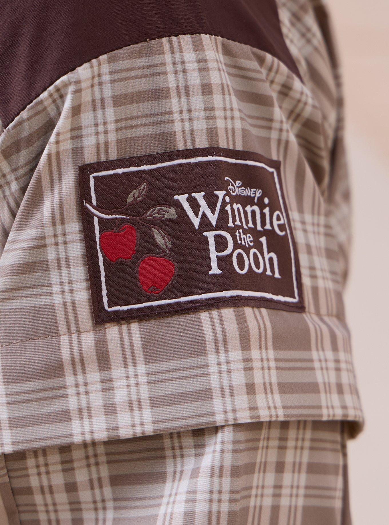 Disney Winnie the Pooh Hundred Acre Wood Plaid Windbreaker - BoxLunch Exclusive, DARK RED, alternate - view 5