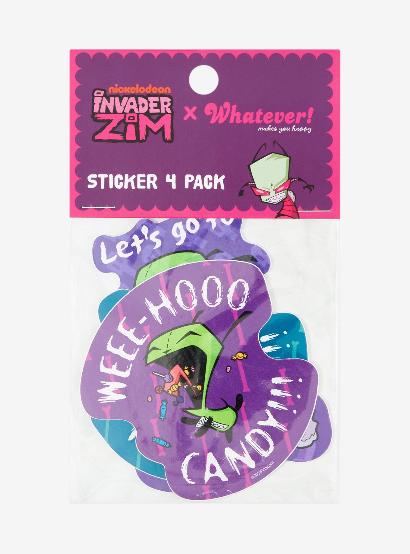 Whatever! Makes You Happy Invader Zim GIR Sticker Pack, , hi-res