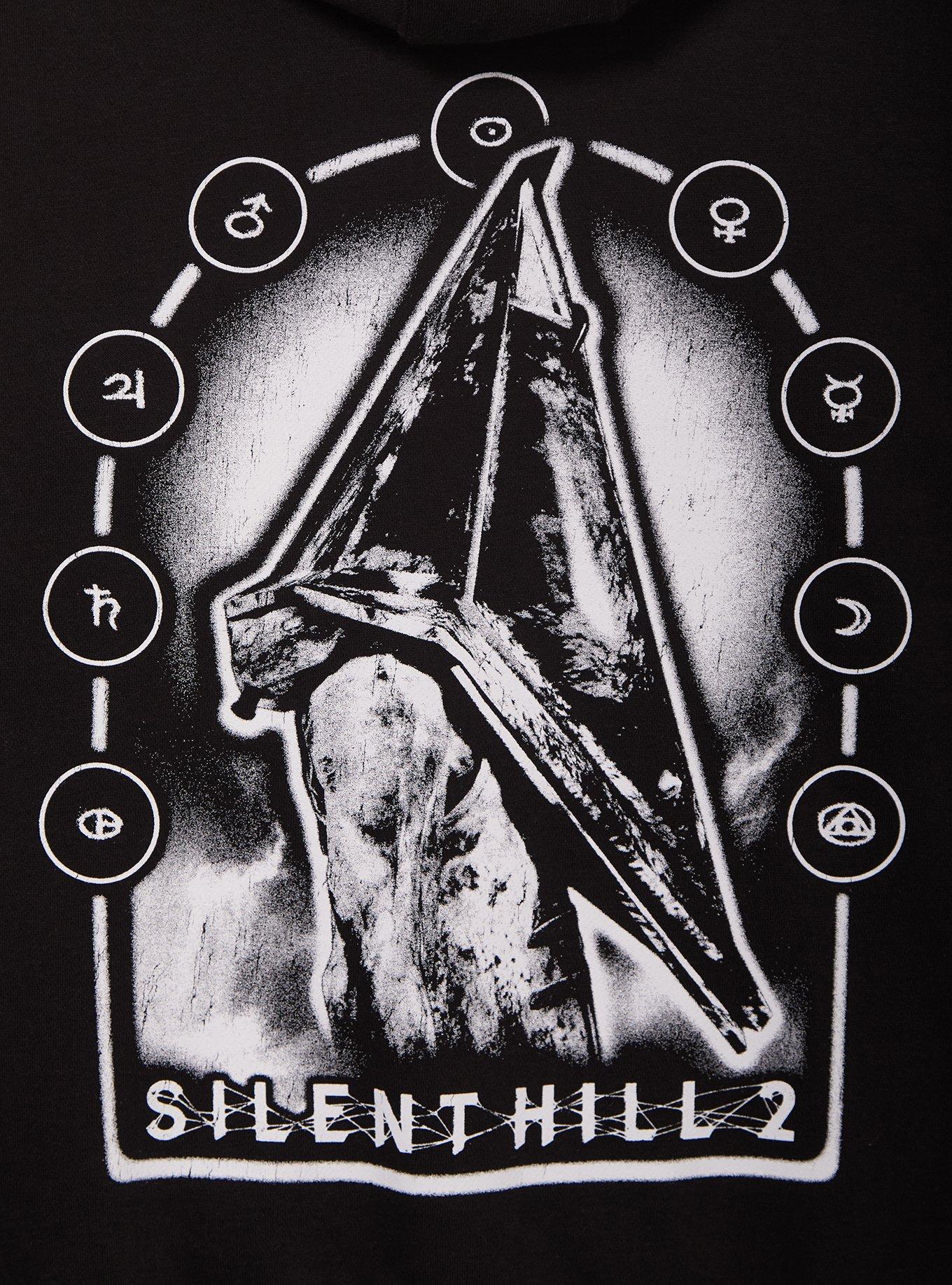 Silent Hill 2 Pyramid Head Zippered Hoodie - BoxLunch Exclusive, BLACK, alternate