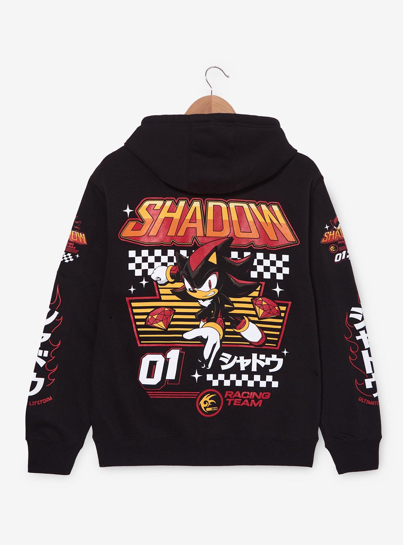 Sonic the Hedgehog Shadow Racing Team Zippered Hoodie - BoxLunch Exclusive, , hi-res