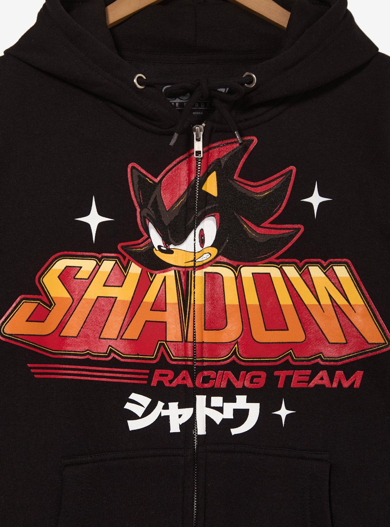 Sonic the Hedgehog Shadow Racing Team Zippered Hoodie - BoxLunch Exclusive, BLACK, alternate - view 3