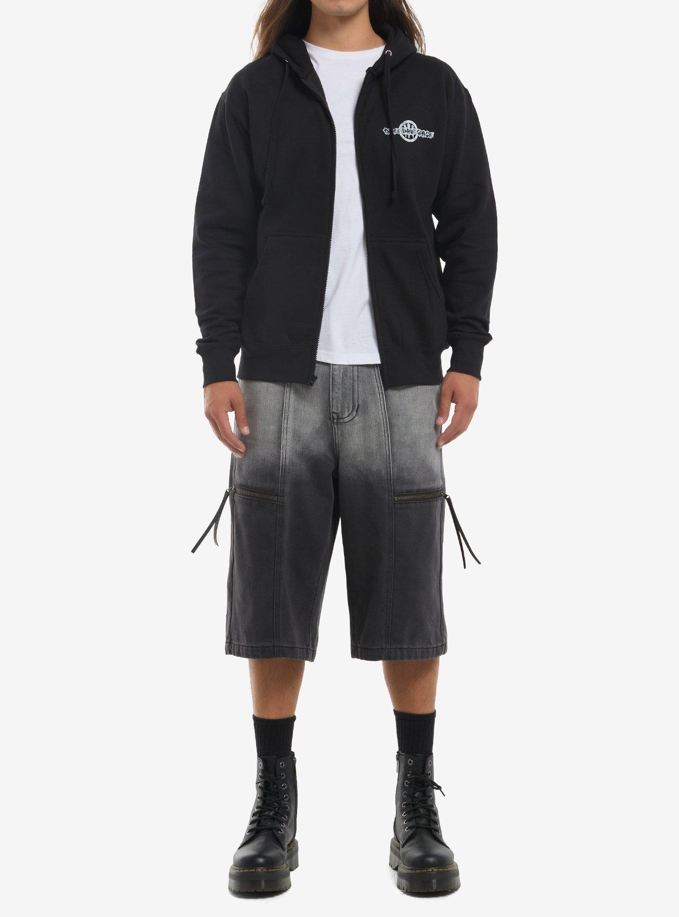 Three Days Grace Self-Titled Album Hoodie, BLACK, alternate