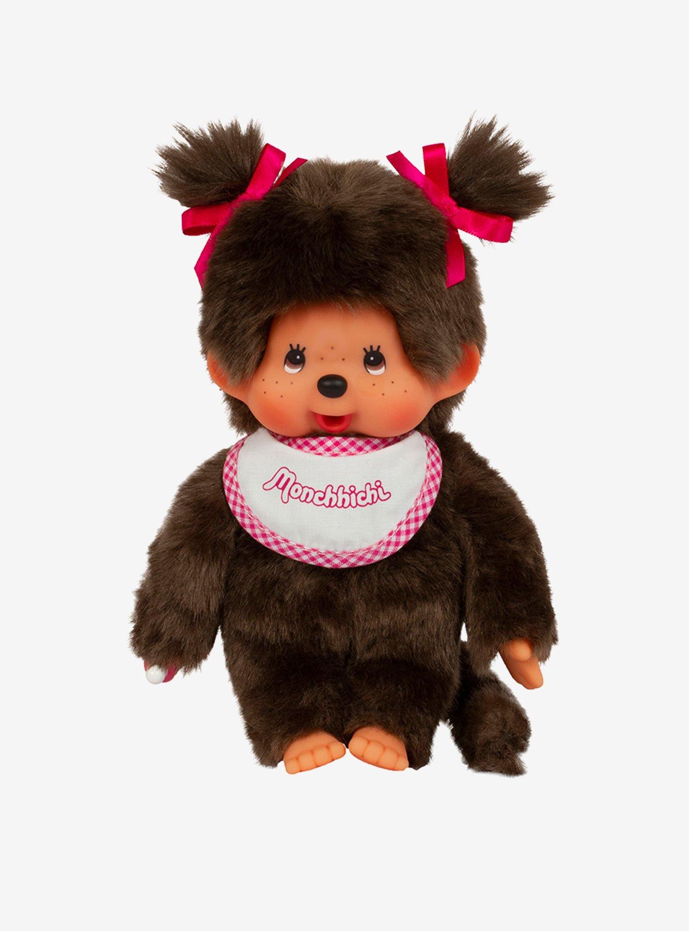 Monchhichi Pink Girl 8 Inch Plush, , hi-res