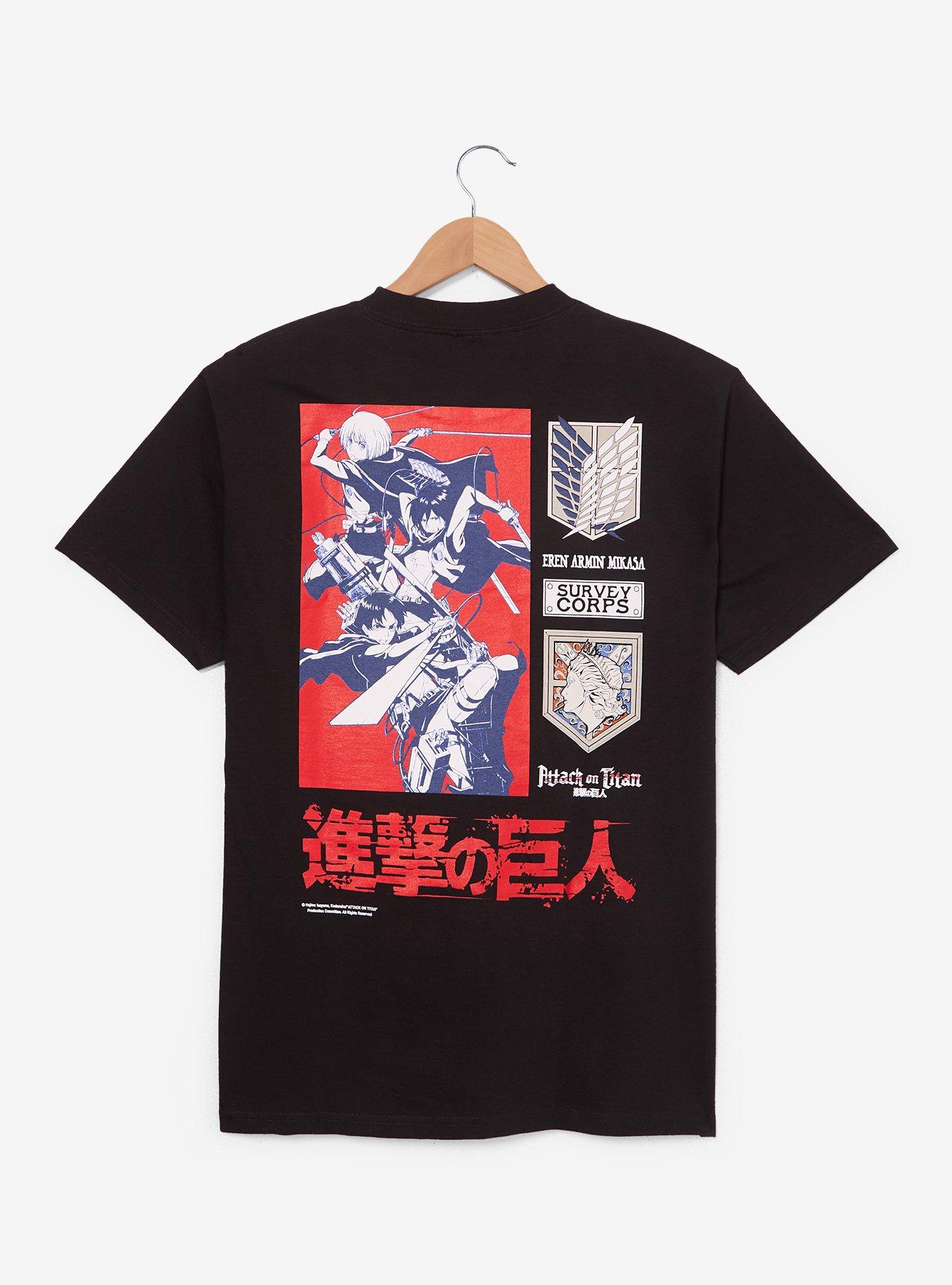 Attack on Titan Survey Corps Crest T-Shirt - BoxLunch Exclusive, , hi-res